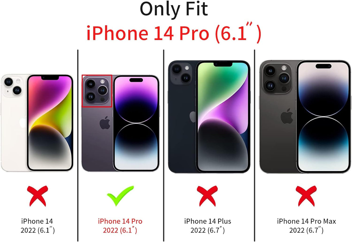 Fycyko Magnetic Case for Iphone 14 Pro with Holder Stand,Rhinestone Glitter Plated Bling Luxury Phone Case（Compatible with Magsafe） Shockproof Kickstand Design for Iphone 14 Pro-Purple  Fycyko   