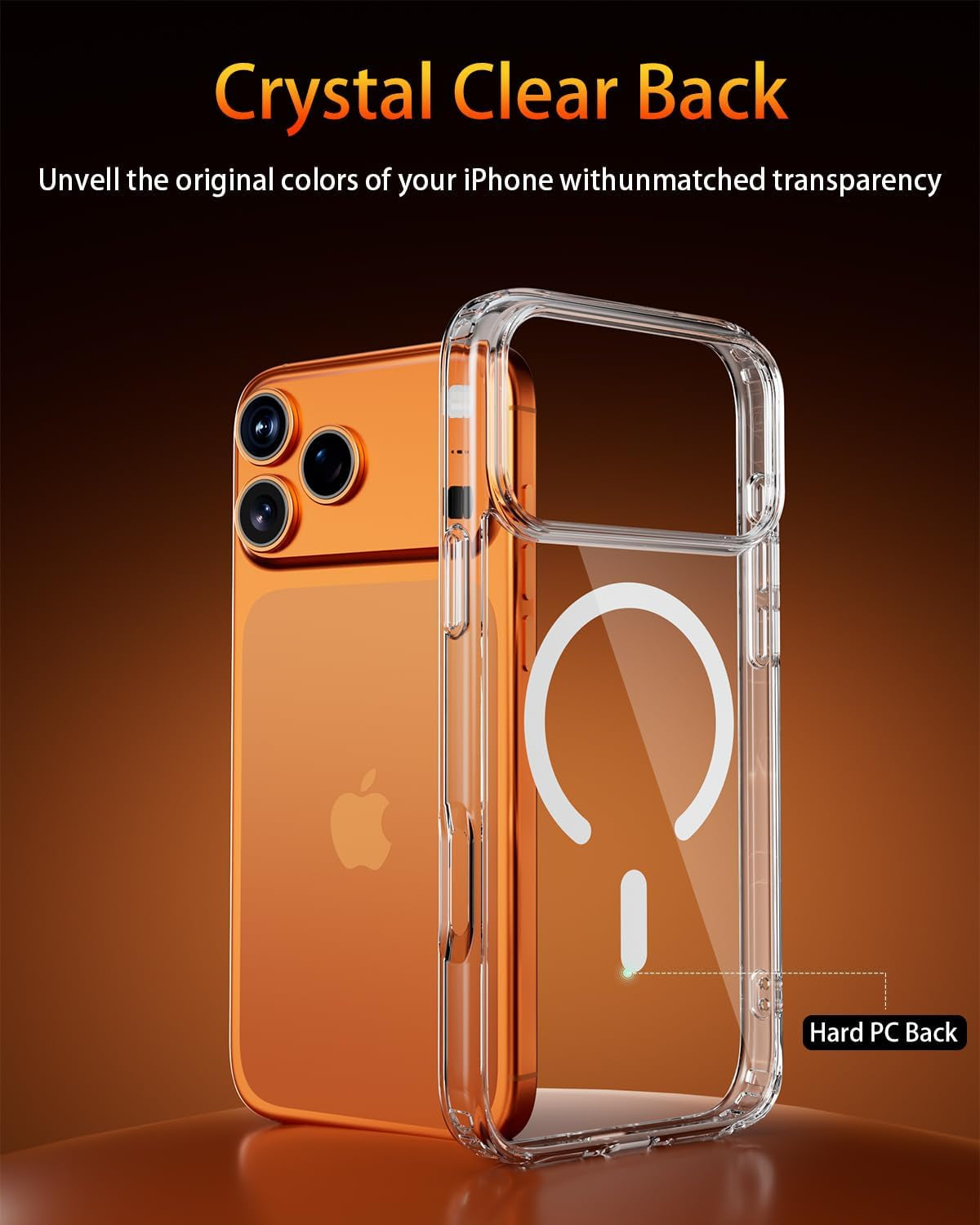 For Iphone 17 Pro Max Case, Compatible with Magsafe, Magnetic Slim Cover, Anti-Yellowing & Shockproof, Full Camera Protection, Includes Screen & Lens Protectors, Clear Protective Case