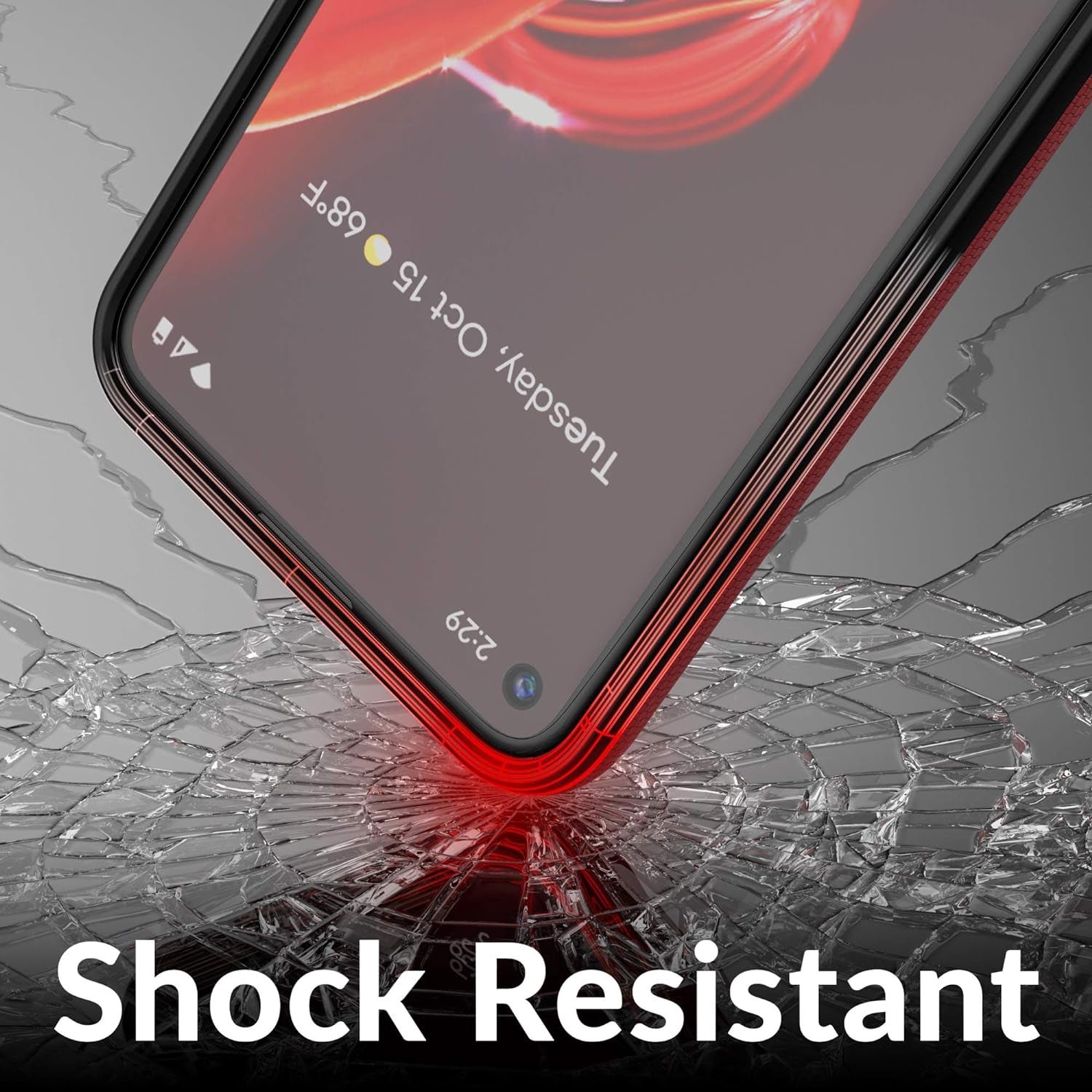 Crave Pixel 5 Case, Dual Guard Protection Series Case for Google Pixel 5 - Red  Crave   