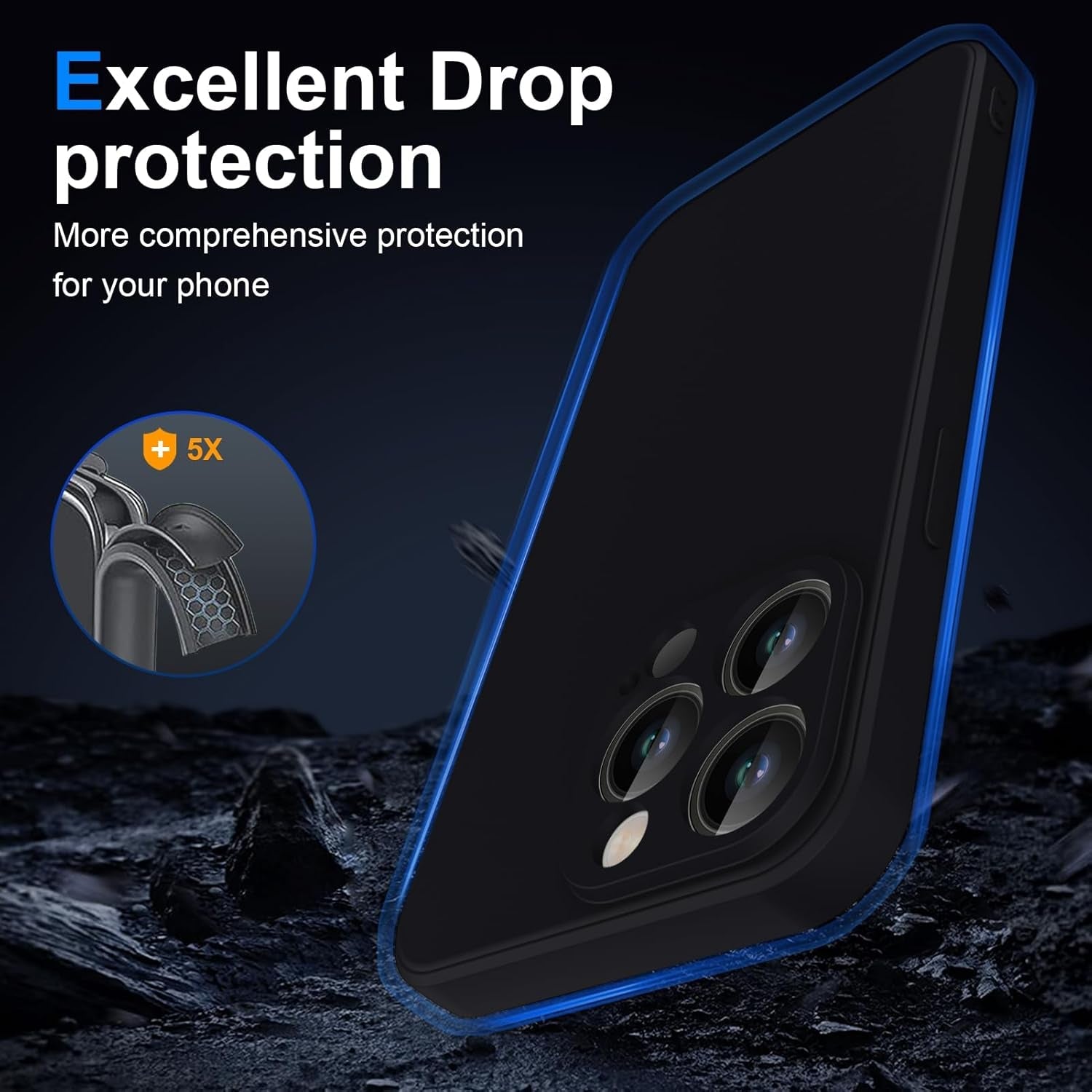 For Samsung Galaxy A53 5G Case,[Silky Touch Premium Liquid Silicone][Camera Protection] [Soft Anti-Scratch Microfiber Lining],Slim Soft Shockproof Phone Case,Black 1-Sam A53-01