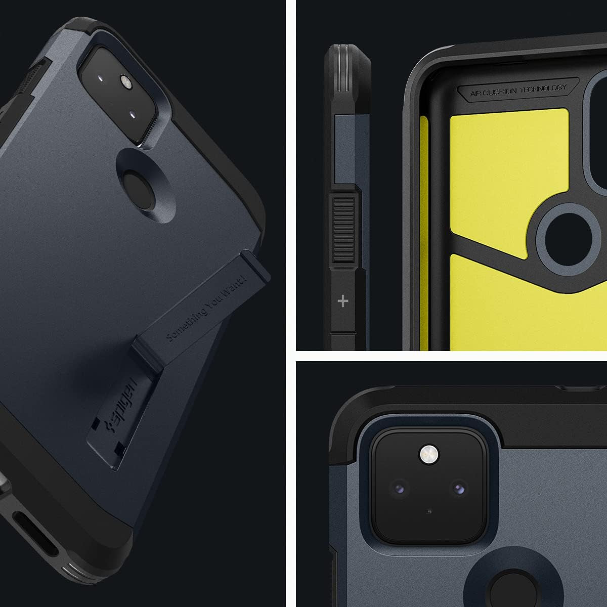 Spigen Tough Armor [Extreme Protection Tech] Designed for Google Pixel 5A 5G Case (2021) - Metal Slate  Spigen   