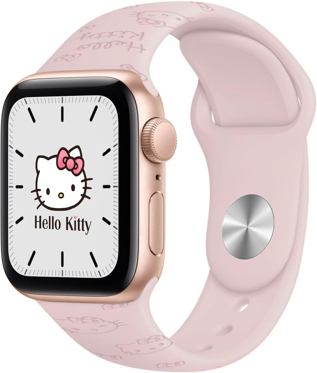 2 Packs Cartoon Kitty Engraved Bands Compatible with Apple Watch Bands 38Mm 40Mm 41Mm 44Mm 45Mm 42Mm 49Mm Women, Cute Cat Design Soft Silicone Sport Girls Strap for Iwatch Series 9/8/7/6/5/4/3/2/1/Se/Ultra/Ultra2