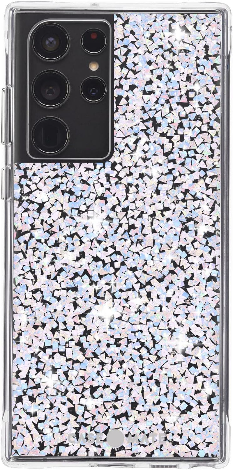 Case-Mate - TWINKLE - Case for Samsung Galaxy S22 Ultra - Reflective Foil Elements - 10 Ft Drop Protection - 6.8 Inch - Stardust