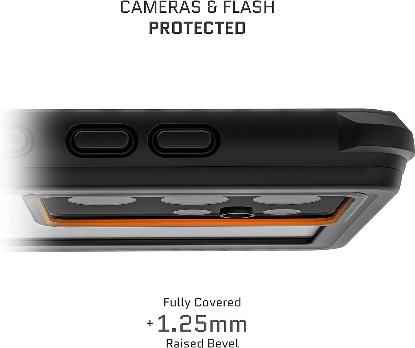 Ghostek NAUTICAL S22 Ultra Waterproof Case with Screen Camera Protector, Belt Clip Holster Heavy Duty Protective Full Body Phone Covers Designed for 2022 Samsung Galaxy S22 Ultra 5G (6.8 Inch) (Clear)