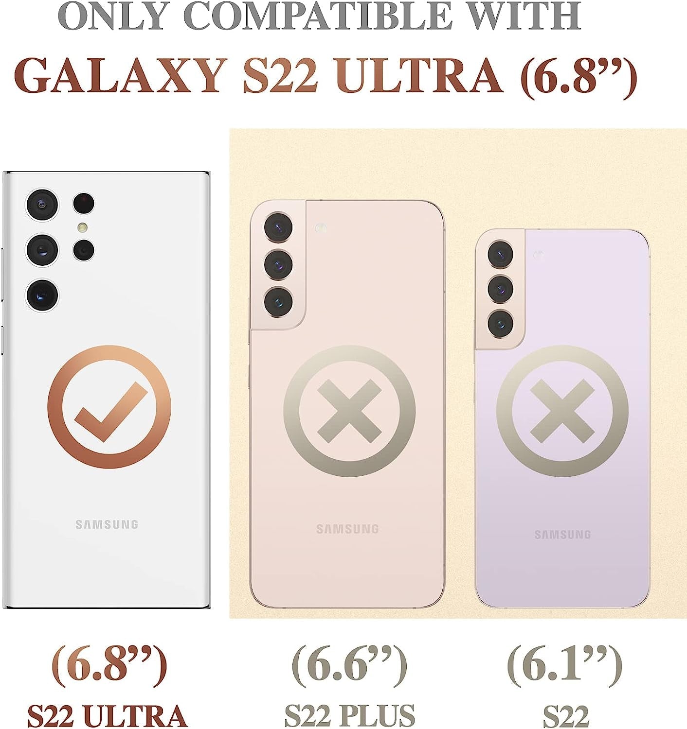 GVIEWIN Designed for Samsung Galaxy S22 Ultra Case with Slide Camera Cover, [Military Grade Drop Protection] Marble Slim Fit Shockproof Protective Phone Case for S22 Ultra 5G 6.8" 2022(Drift Sand)