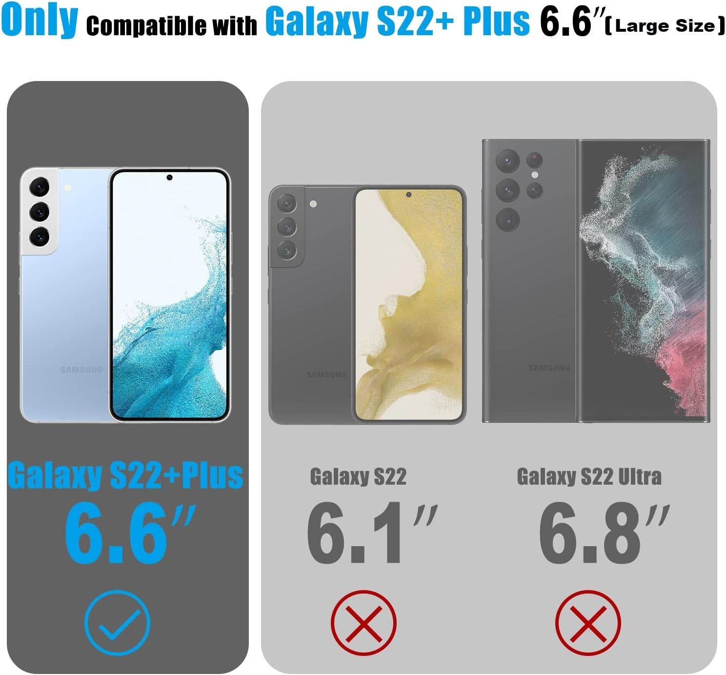 Esdot Compatible with Samsung Galaxy S22 plus Case,Passing 21Ft Drop Test,With Fashionable Designs for Women Girls,Protective Phone Case for Galaxy S22+ plus 6.6" Flower Garden