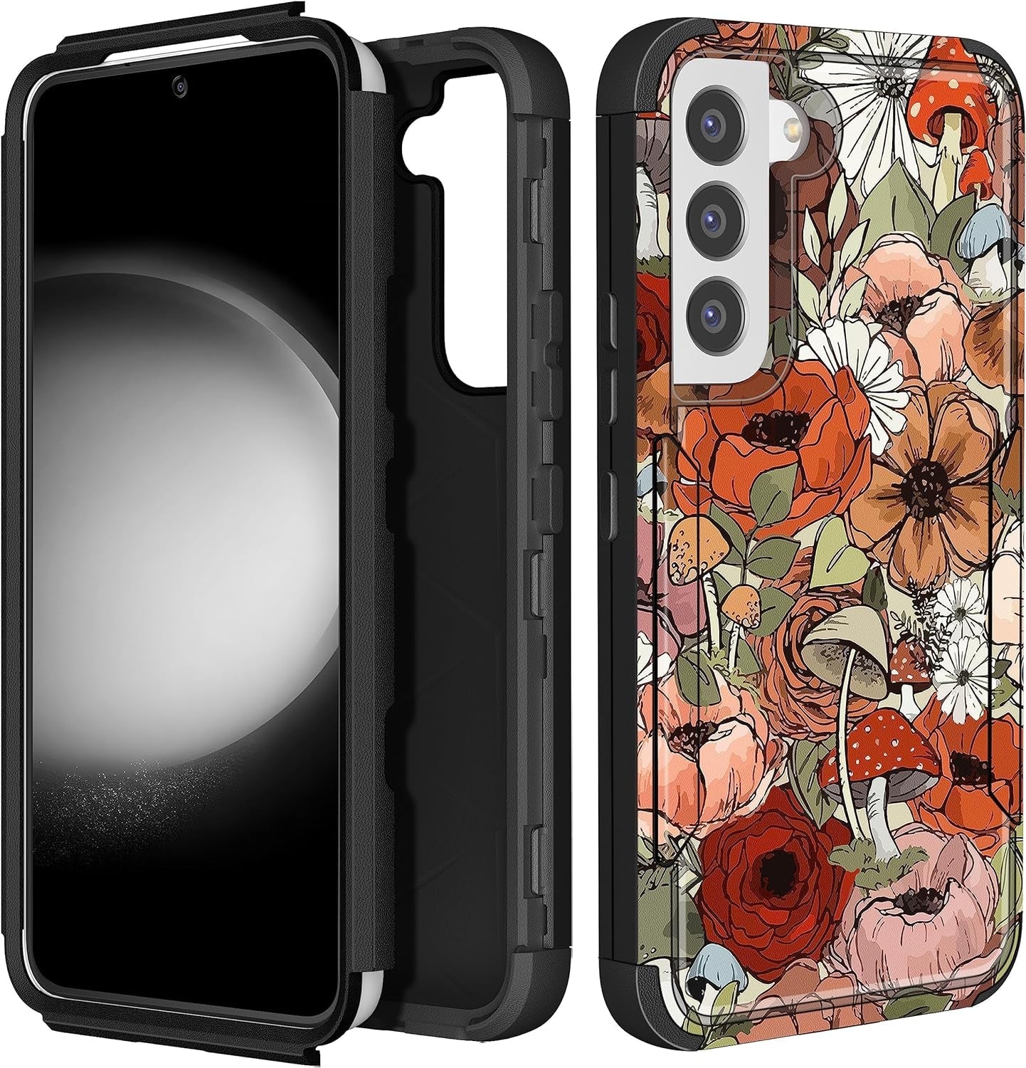 For Samsung Galaxy S22 Case Heavy Duty Protective Designer Strawberry Drop Tested Cute Cases for Men Women Girls Shockproof Protection Rugged Bumper Phone Cover for Galaxy S22 6.1"