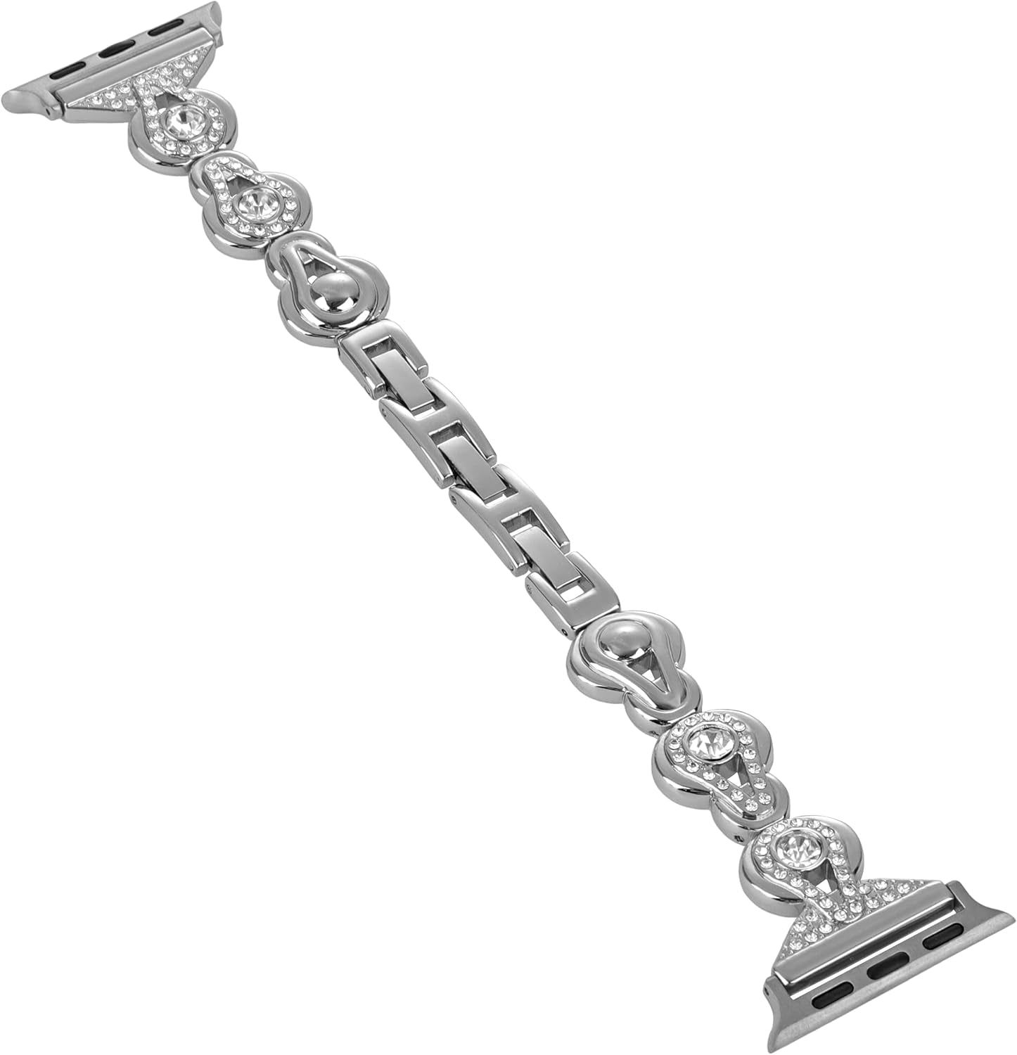 Bling Diamond Metal Band Compatible with Apple Watch Bands 38Mm 40Mm 41Mm 42Mm 44Mm 45Mm 49Mm, Dressy Women Jewelry Strap Lucky Gourd Bracelet for Iwatch Series 9 8 7 6 5 4 3 2 1 SE Ultra