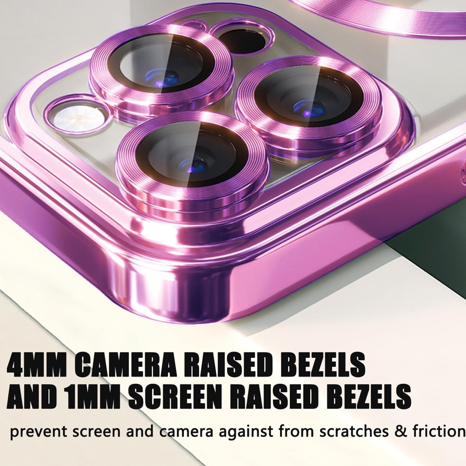 Misscase for Iphone 14 Pro Max Magnetic Clear Case Compatible with Magsafe,Full Protection Slim Shockproof Anti-Scratch Case with Camera Lens Protector Logo View Dust-Proof Net for Women Purple  Misscase   