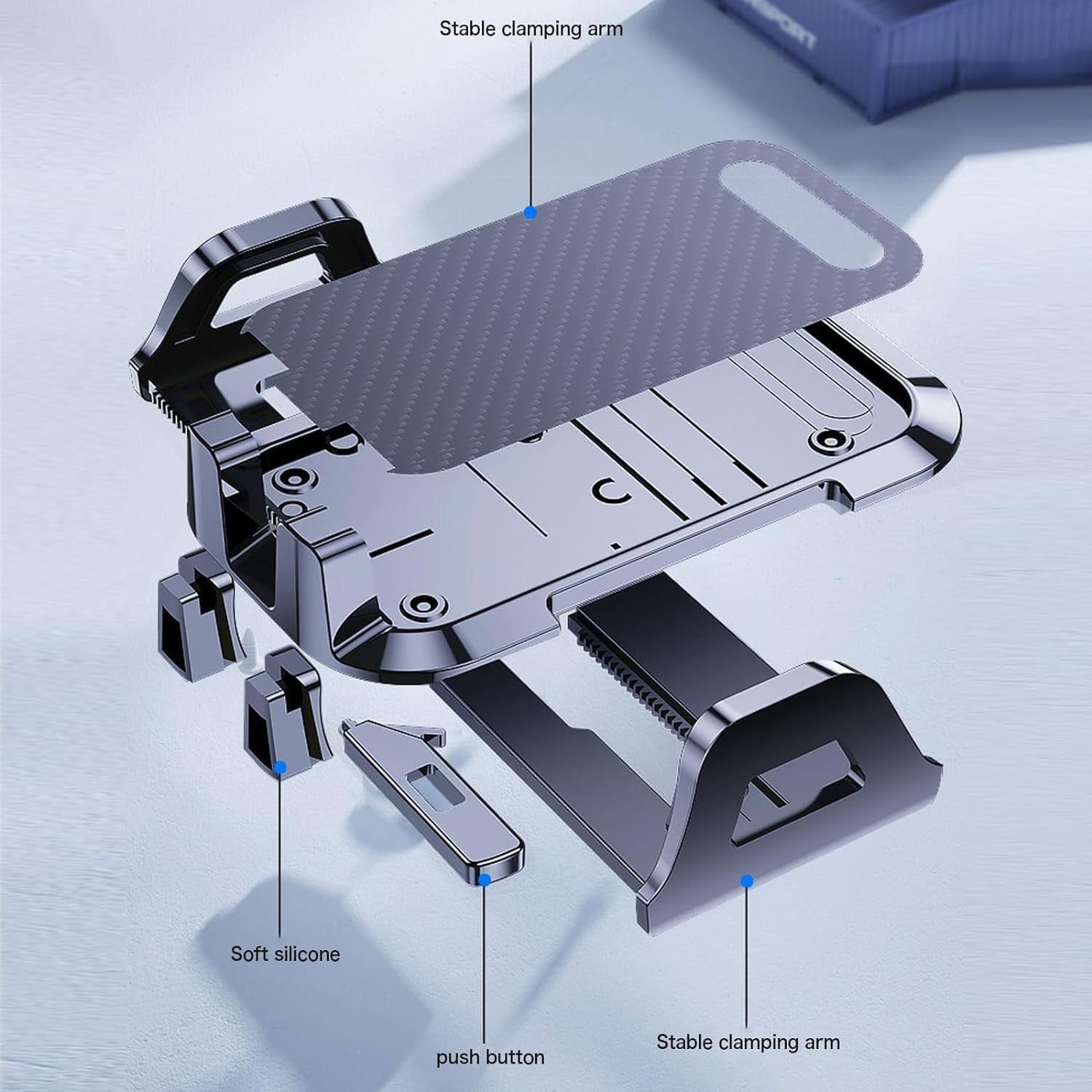 Car Phone Mount, [Thick Case & Big Phones Friendly] Long Arm Universal Phone Holder for Car Dashboard Windshield Air Vent Hands Free Cell Phone Holder Compatible with All Mobile Phones