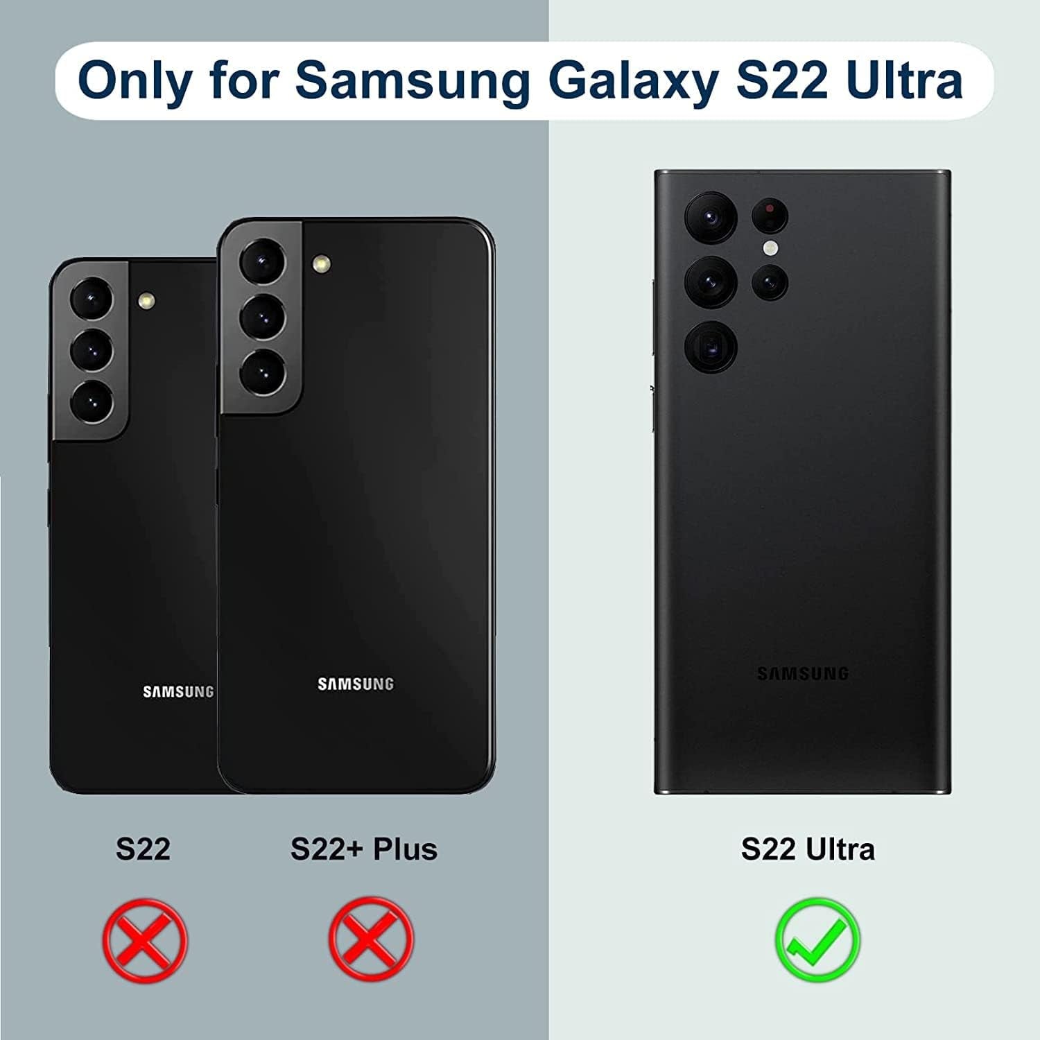 Annymall for Samsung Galaxy S22 Ultra Case with 2 Screen Protector, Full Body Heavy Duty Shockproof Drop-Proof Phone Case Rugged 3-Layer Defender Protective Cover for Samsung Galaxy S22 Ultra (Pink)