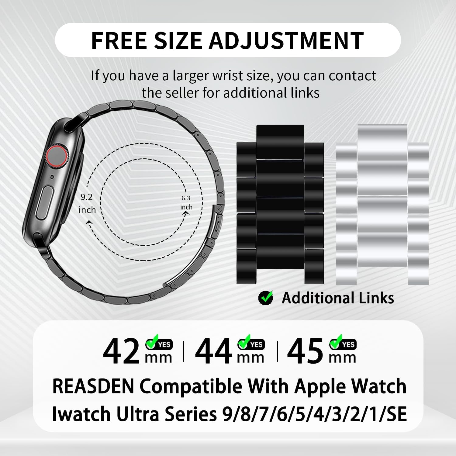 Compatible with Apple Watch Band Case Iwatch Ultra Series 9 8 7 6 5 4 3 2 1 SE 49Mm 45Mm 44Mm 42Mm 41Mm 40Mm 38Mm, Stainless Steel Metal Business Executive Classy Men Women