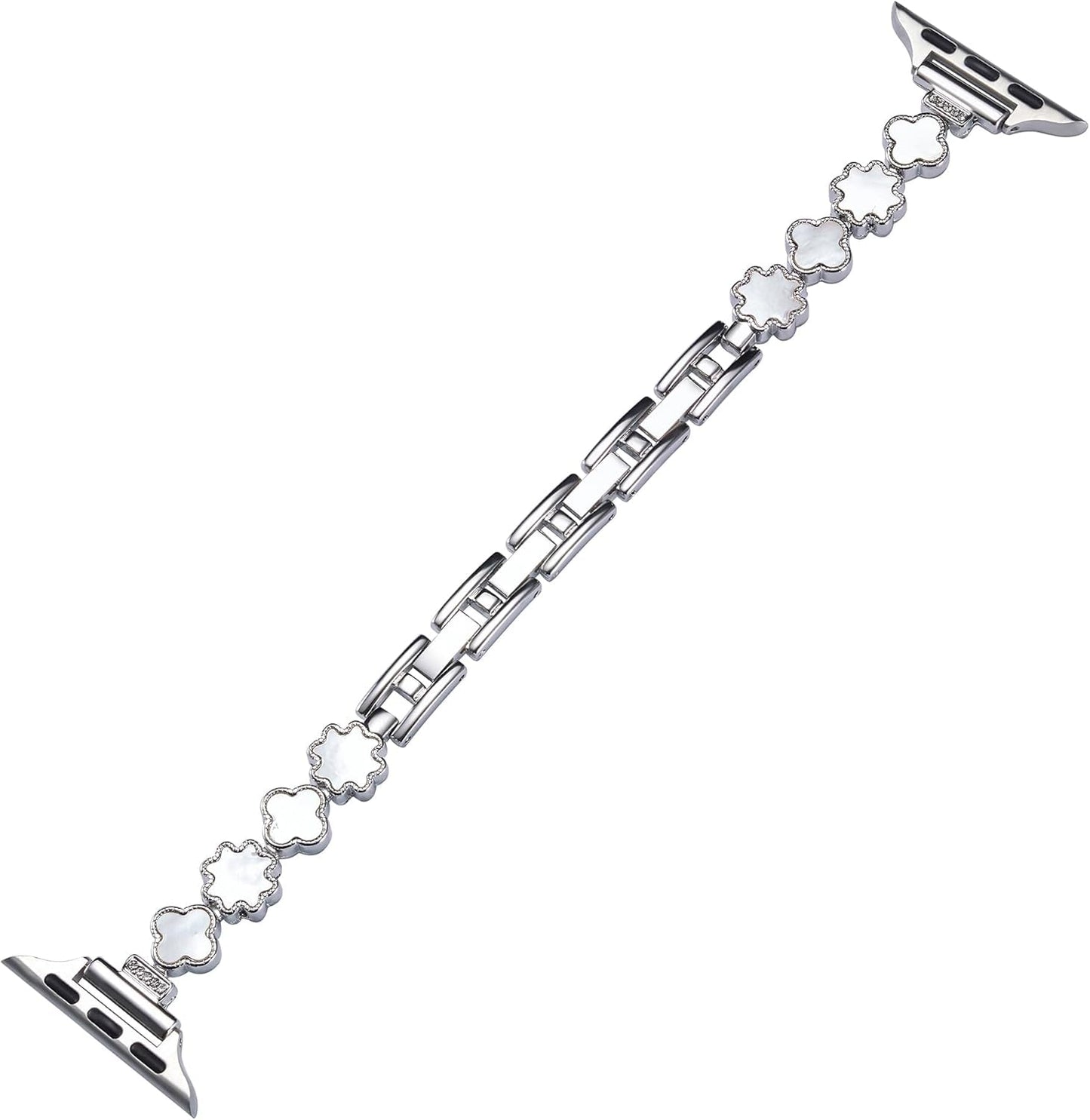 Bling Crystal Metal Band Compatible with Apple Watch Bands 38Mm 40Mm 41Mm 42Mm 44Mm 45Mm 49Mm, Women Jewelry Strap Dressy Shell Bracelet for Iwatch Series 9 8 7 6 5 4 3 2 1 SE Ultra