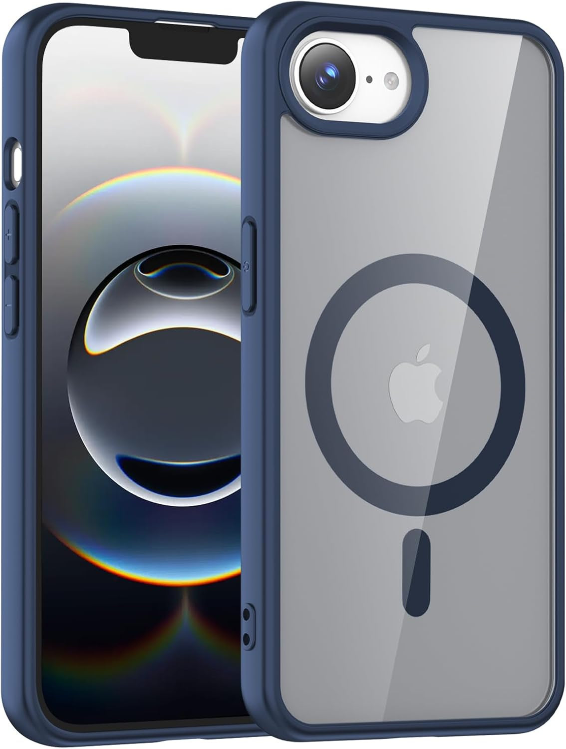 Temdan for Iphone 17 Pro Max Case Clear with Screen Protector, Compatible with Magsafe, Anti-Yellowing, Military-Grade Protection, Shockproof Slim Magnetic Phone Case Cover, Transparent