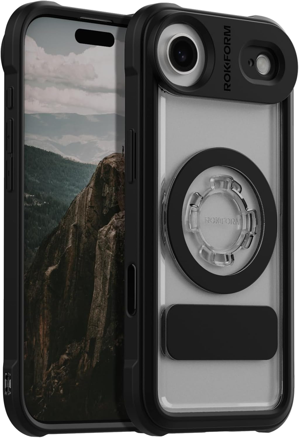 Rokform Rugged Case Compatible with Iphone 17 Pro Max, Magnetic Cover (Black)