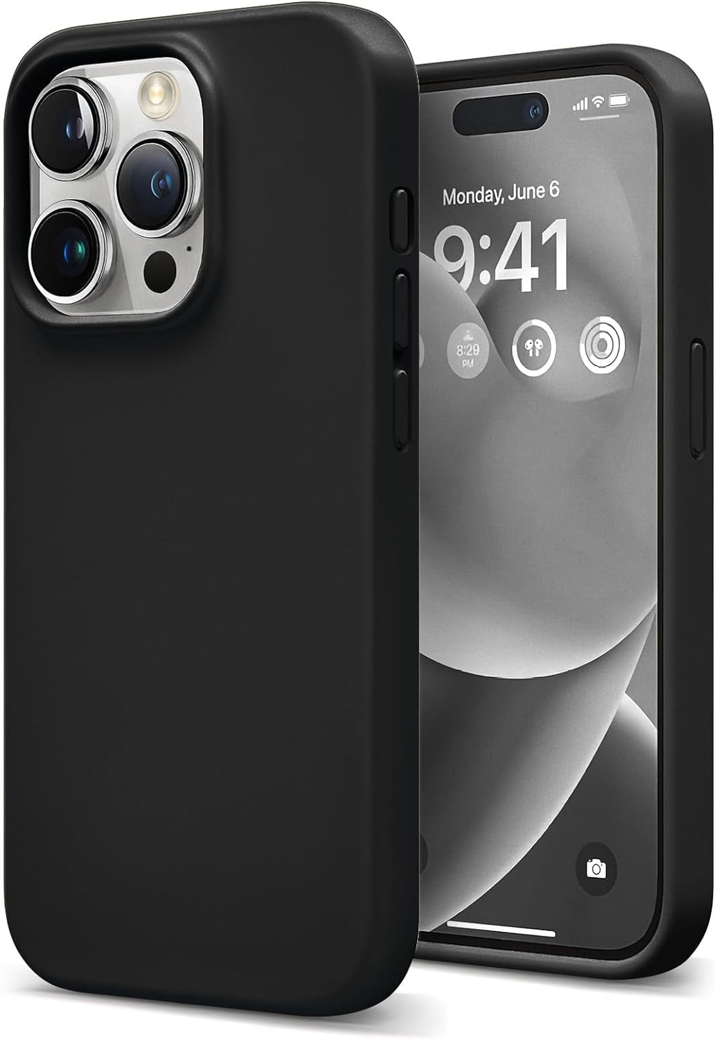 Coolfrog for Iphone 15 Pro Case, Compatible with Magsafe, 6.1" Silicone Shockproof Military-Grade Protection, Magnetic Phone Case for Men Women, Clove Purple  CoolFrog Black  