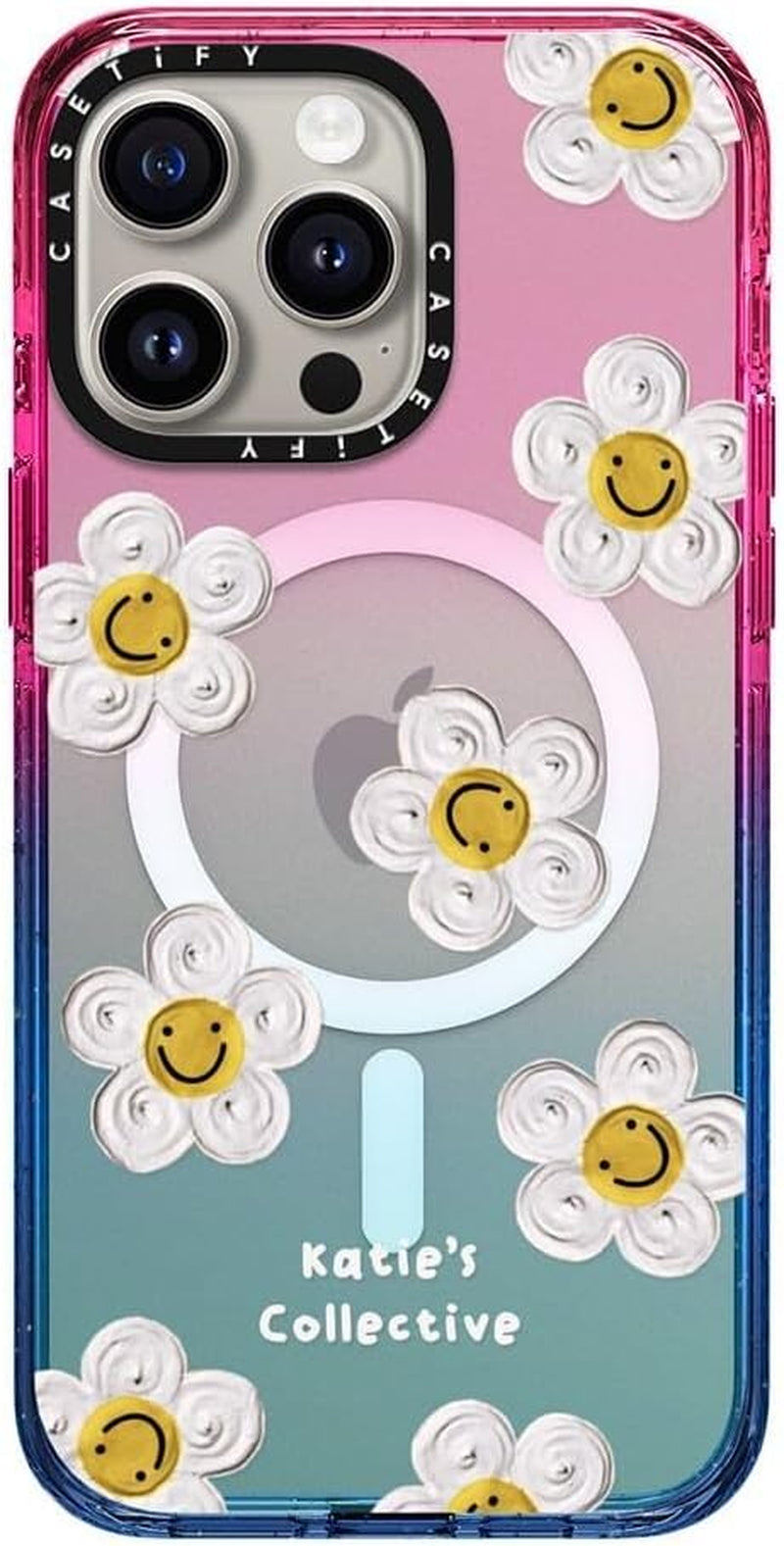 Casetify Impact Case for Iphone 15 Pro Max [4X Military Grade Drop Tested / 8.2Ft Drop Protection/Compatible with Magsafe] - Stickers Prints - Disco Magic - Cotton Candy  CASETiFY   