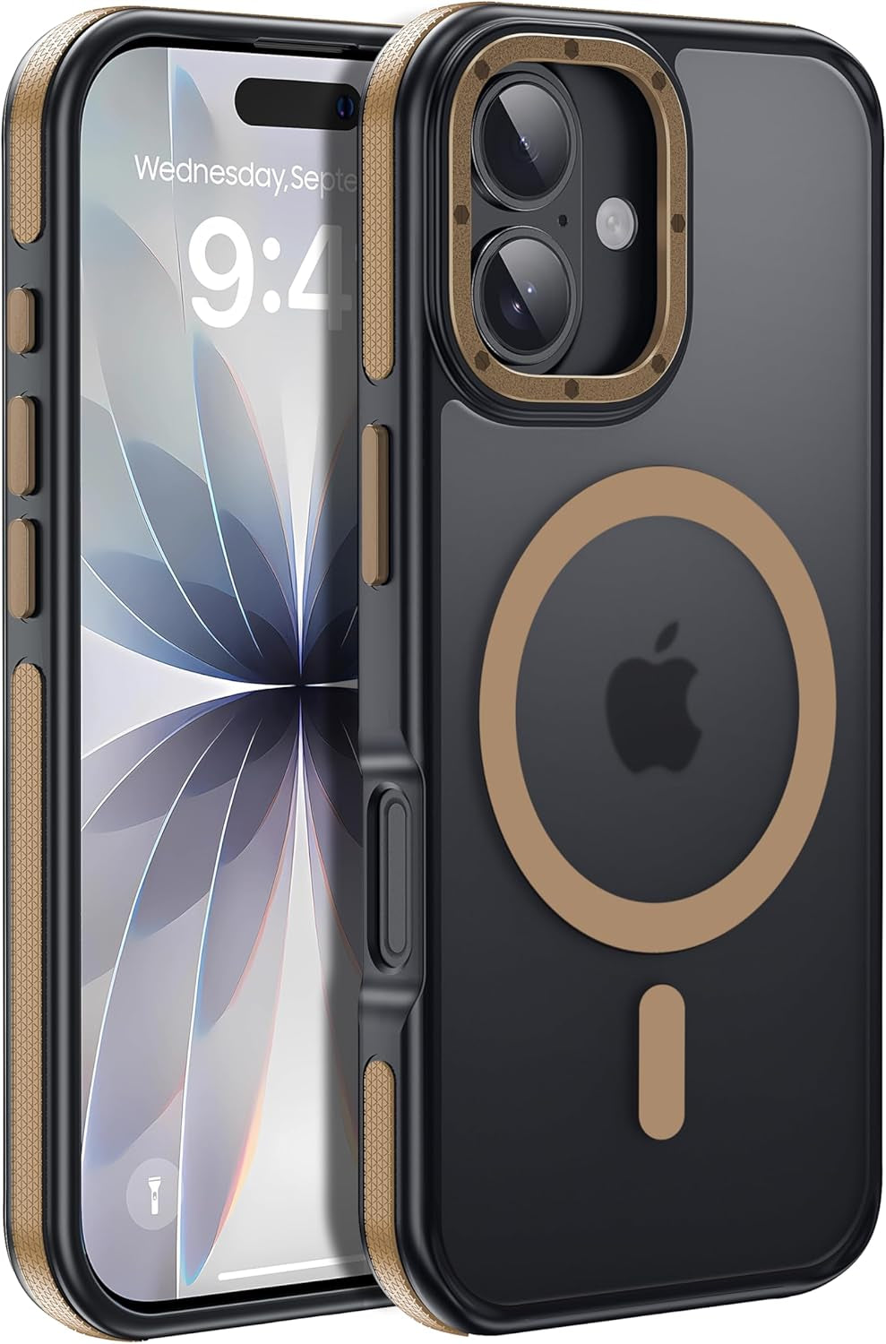 For Iphone 17 Pro Max Case with Camera Lens Protector[10Ft Military-Grade Protection] Compatible with Fit Magsafe Shockproof Slim Thin Cover Case for Iphone 17 Pro Max 6.9 Inch, Orange Bumper