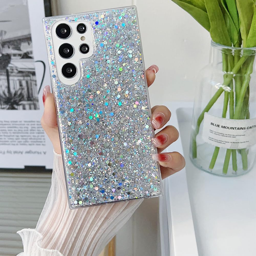 Case for Samsung Galaxy A53 5G Case Glitter Bling for Women Girls Sparkle Cover Cute Protective Phone Cases (Gold)