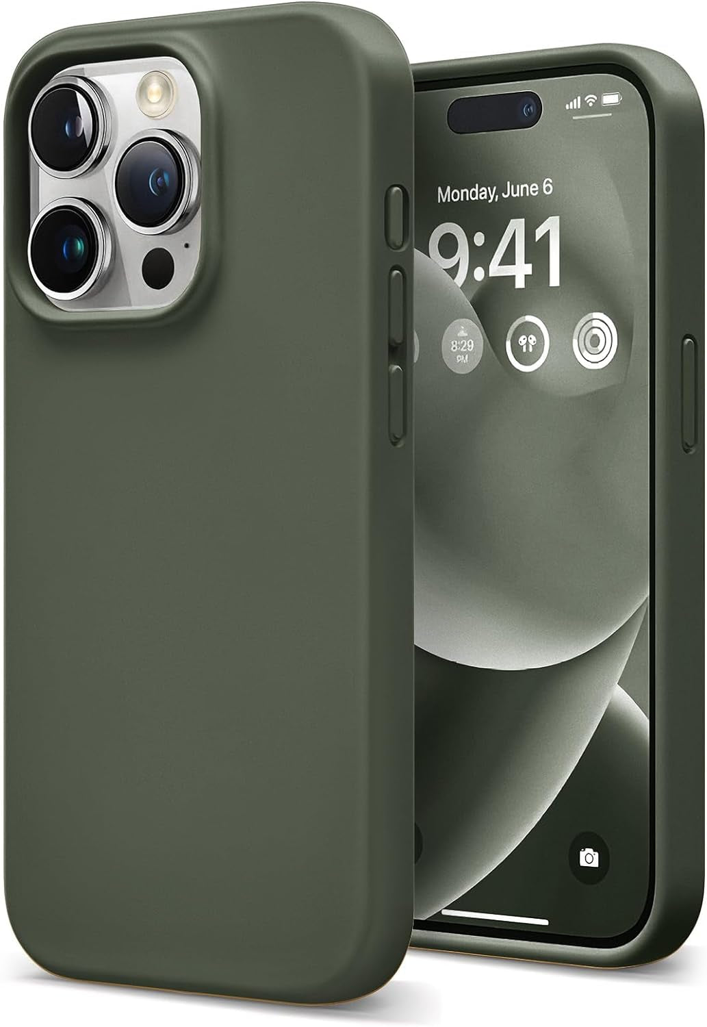 Coolfrog for Iphone 15 Pro Case, Compatible with Magsafe, 6.1" Silicone Shockproof Military-Grade Protection, Magnetic Phone Case for Men Women, Clove Purple  CoolFrog Dim Grey  