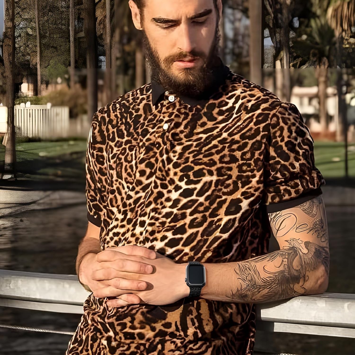 3 Pack Engraved Leopard Bands Compatible with Apple Watch Band 40Mm 41Mm 38Mm 45Mm 44Mm 42Mm 49Mm for Women Men,Cheetah Cute Sport Silicone Strap for Iwatch Series 9 Ultra/Ultra 2 SE 8 7 6 5 4 3 2 1