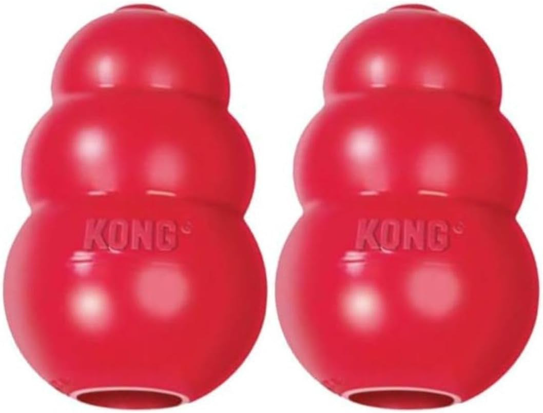 (2 Pack) KONG King Classic Dog Toy, Xx-Large, Red