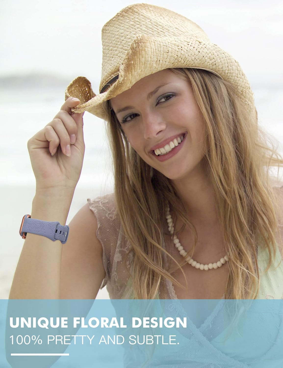 3 Packs Sunflower Engraved Bands Compatible with Apple Watch Bands 45Mm 44Mm 42Mm 49Mm Women Girls, Boho Floral Fancy Fashion Sport Silicone Flower Straps for Iwatch Series 9/Ultra/Se/8/7/6/5/4/3/2/1