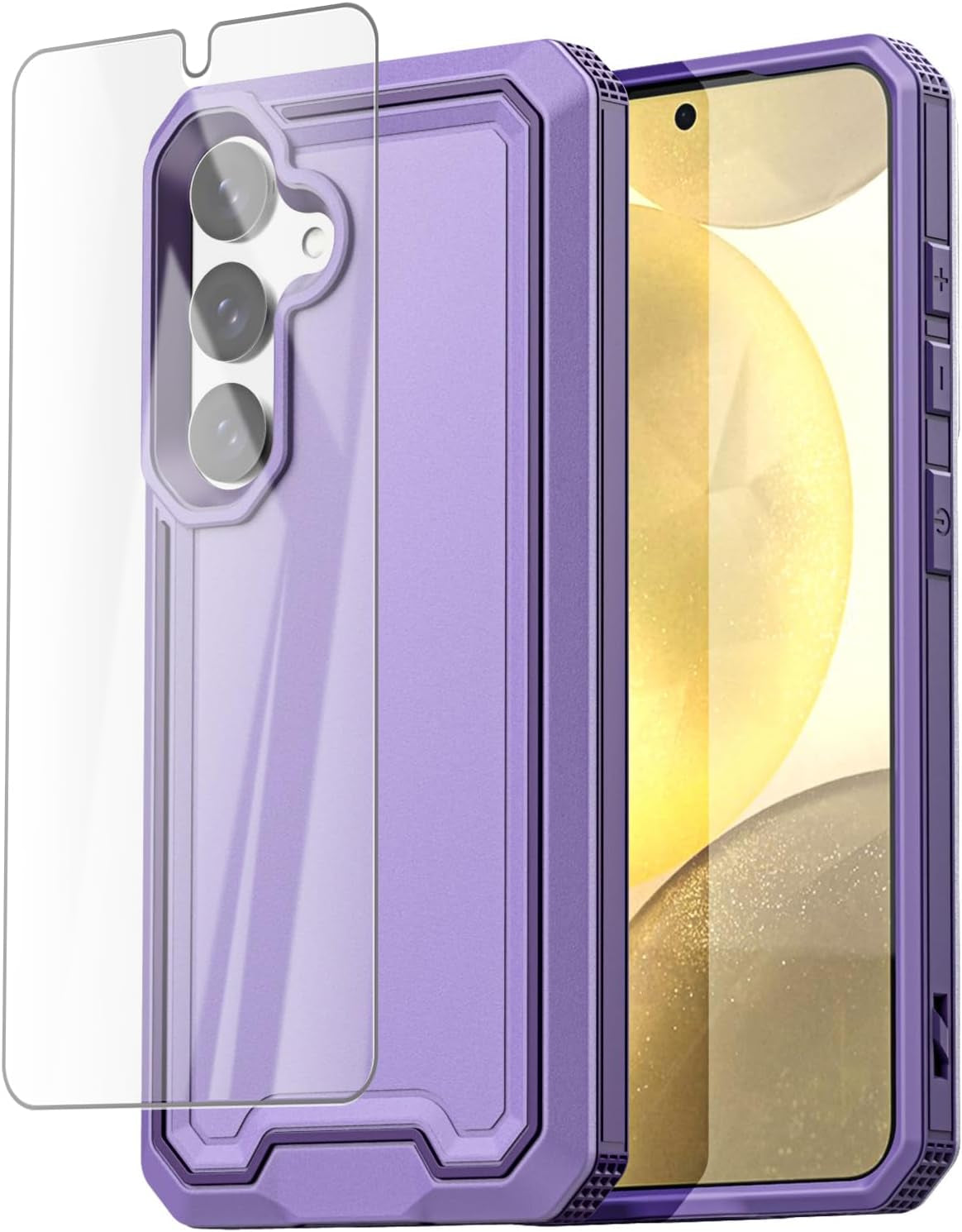 Aicase for Samsung Galaxy S24 Case 5G Built-In Stand with Glass Screen Protector,Heavy Duty Drop Protection Full Body Rugged Shockproof Military Protective Tough Durable Cover for Galaxy S24_6