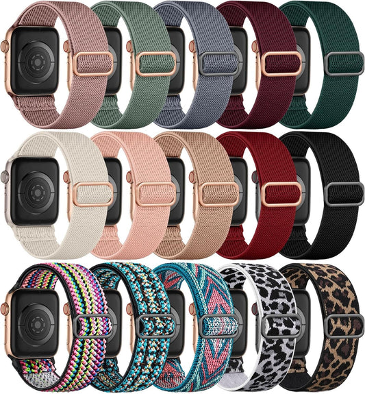 GEAK Compatible with Apple Watch Bands 40Mm for Women, Stretchy Strap for Apple Watch Band 38Mm 41Mm Iwatch Bands Ultra 49Mm Series 9 8 7 6 5 4 3 2 SE