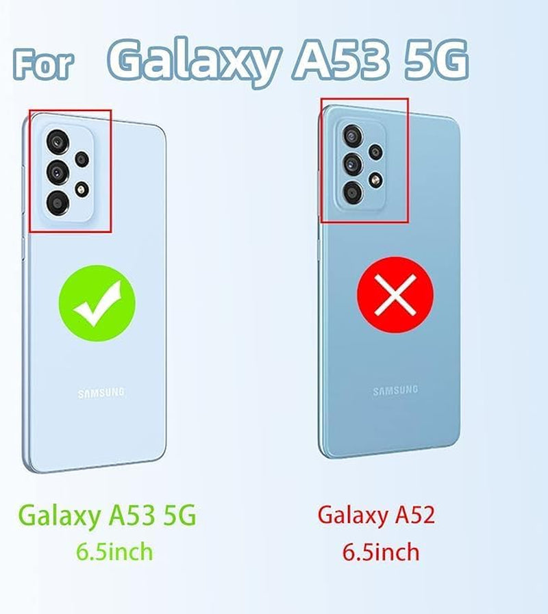 For Samsung Galaxy A53 Case, A53 5G Case Soft Tpu Luxury Plating Cute Bling Clear for Women Magnetic Shockproof with Ring Kickstand [Glitter Card & Wrist Strap] Protection Cover for A53 (Glitter Pink)