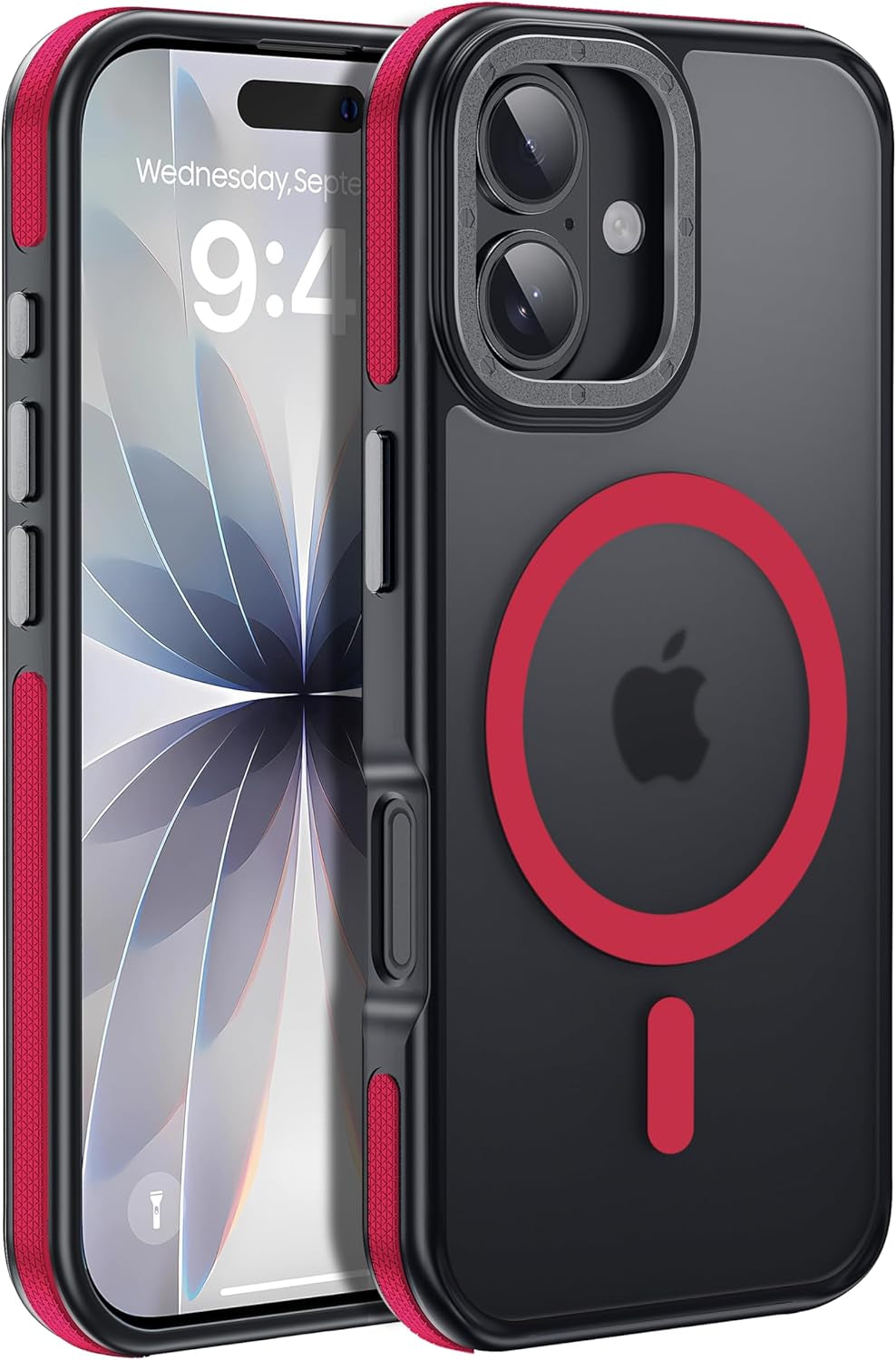 For Iphone 17 Pro Max Case with Camera Lens Protector[10Ft Military-Grade Protection] Compatible with Fit Magsafe Shockproof Slim Thin Cover Case for Iphone 17 Pro Max 6.9 Inch, Orange Bumper