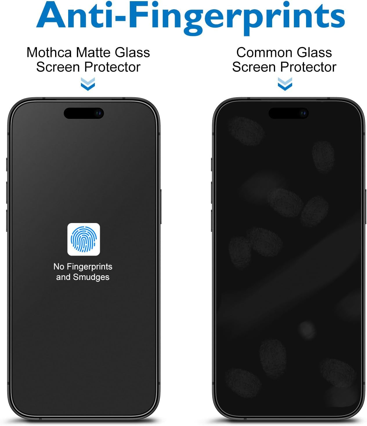 Mothca Matte Glass Screen Protector for Iphone 17 Pro (6.3 Inch) Anti-Glare & Anti-Fingerprint (Not Privacy) Tempered Glass [Easy Installation Frame] Case Friendly, Bubble Free - Smooth as Silk