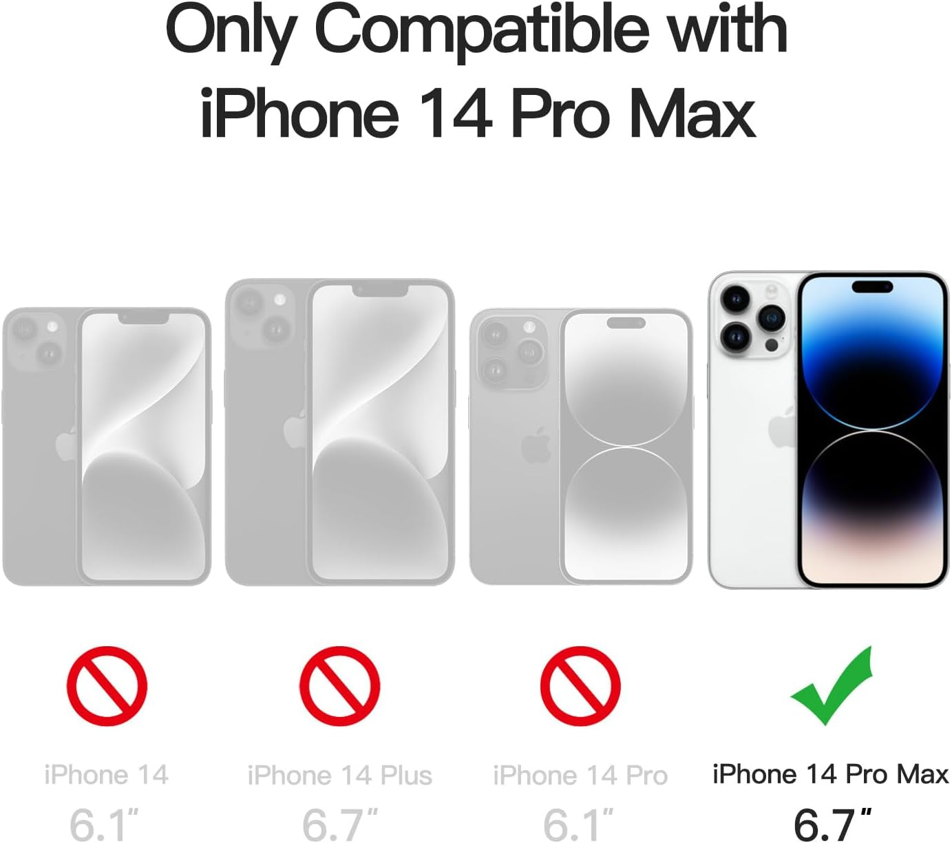 Jetech Magnetic Case for Iphone 14 Pro Max 6.7-Inch Compatible with Magsafe, Translucent Matte Back Slim Shockproof Phone Cover (Silver)  JETech   