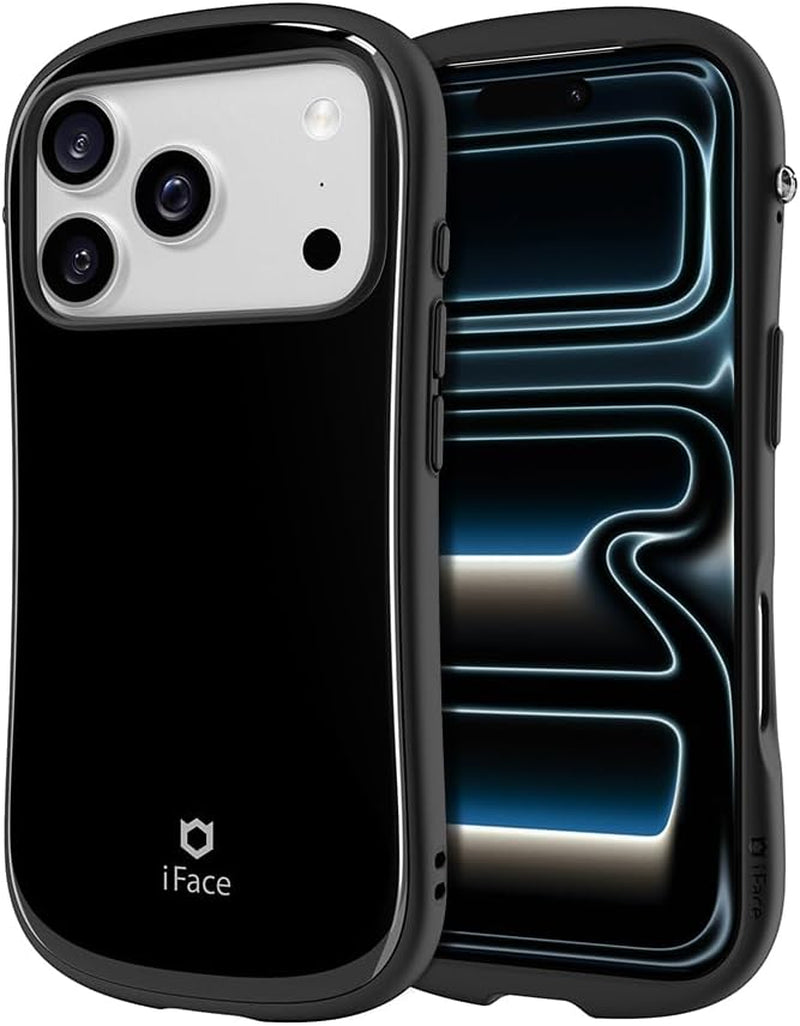 Iface Compatible with Iphone 17 Pro Max Case [First Class Magsynq][Magsafe Compatible] Ergonomic Grip Unique Design Glossy Cute Bumper Shockproof Drop Protection Hard Magnetic Cell Phone Cover - Black