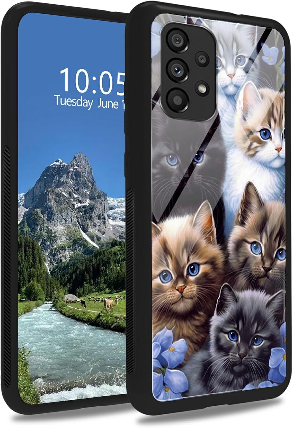 Case for Samsung Galaxy A14 5G,Galaxy A14 5G Case,Tempered Glass Back Cover Soft TPU Bumper Fashion Men Women Phone Case Shockproof Protective Cover for Samsung A14 5G,Astronaut