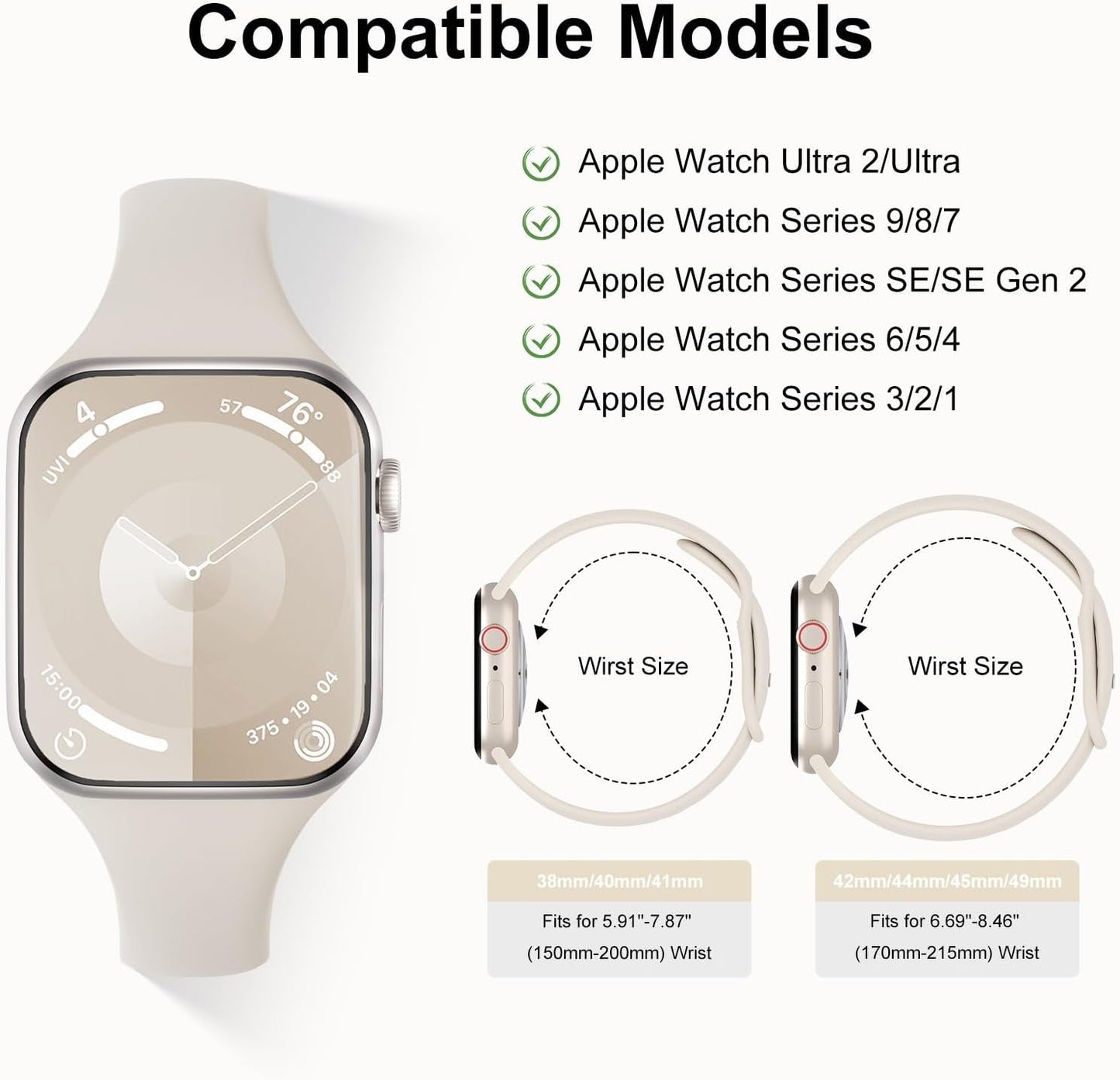 6 Pack Thin Bands Compatible with Apple Watch Band 38Mm 40Mm 41Mm 42Mm 44Mm 45Mm 49Mm Women Men, Sports Silicone Narrow Strap Slim Wristband for Iwatch Series 9 8 SE 7 6 5 4 3 2 1 Ultra