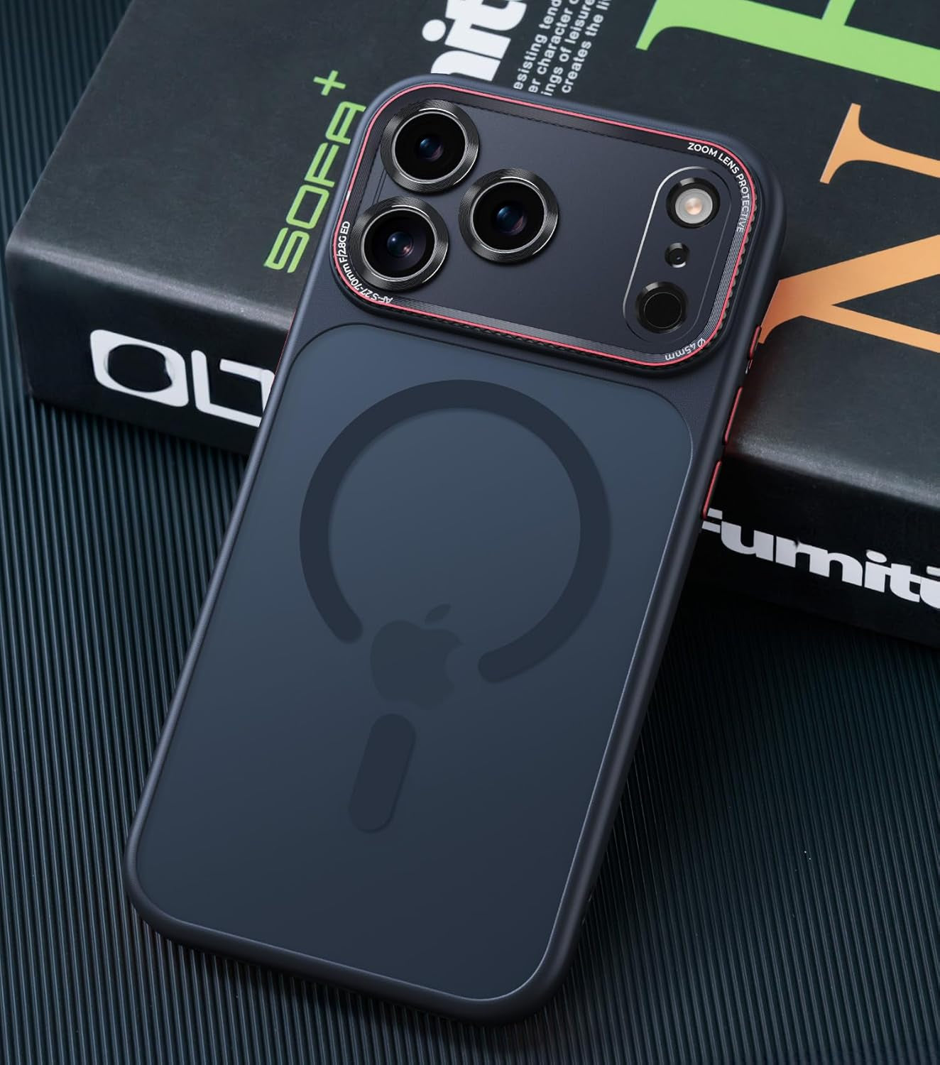 Magnetic for Iphone 17 Pro Max Case with Integrated Camera Protection, [Seamless Work with Magsafe] [Military Grade Shockproof] [Covered Camera Control Button] Case for Iphone 17 Pro Max 6.9'', Orange