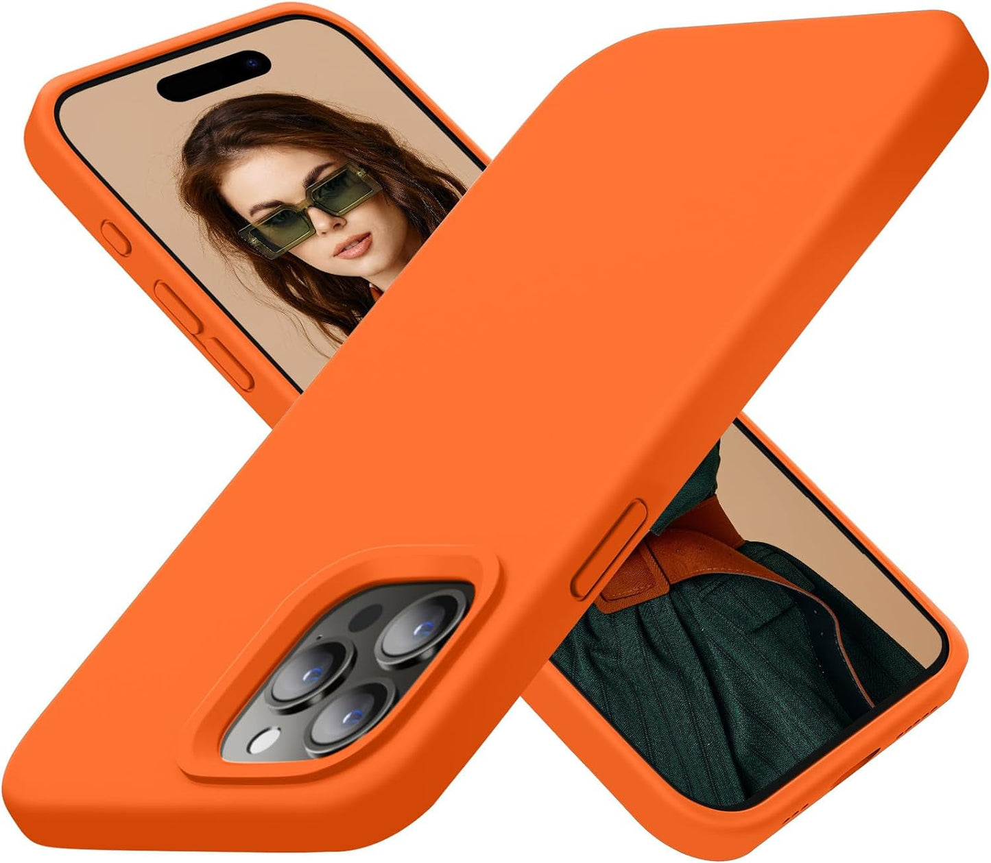 Cordking Designed for Iphone 15 Pro Case, Silicone Ultra Slim Shockproof Protective Phone Case with [Soft Anti-Scratch Microfiber Lining], 6.1 Inch, Alpine Green  Cordking   