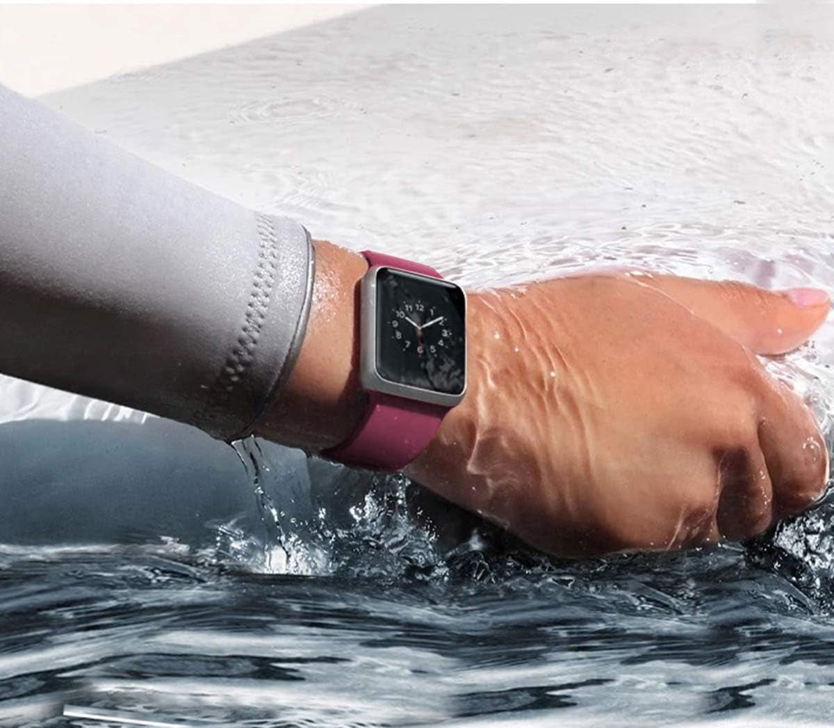 14Pack Compatible with Apple Watch Band 38Mm 40Mm 41Mm 42Mm 44Mm 45Mm 49Mm, Soft Silicone Sport Replacement Strap for Iwatch Series Ultra 9 8 7 6 5 4 3 2 1 SE, Women Men