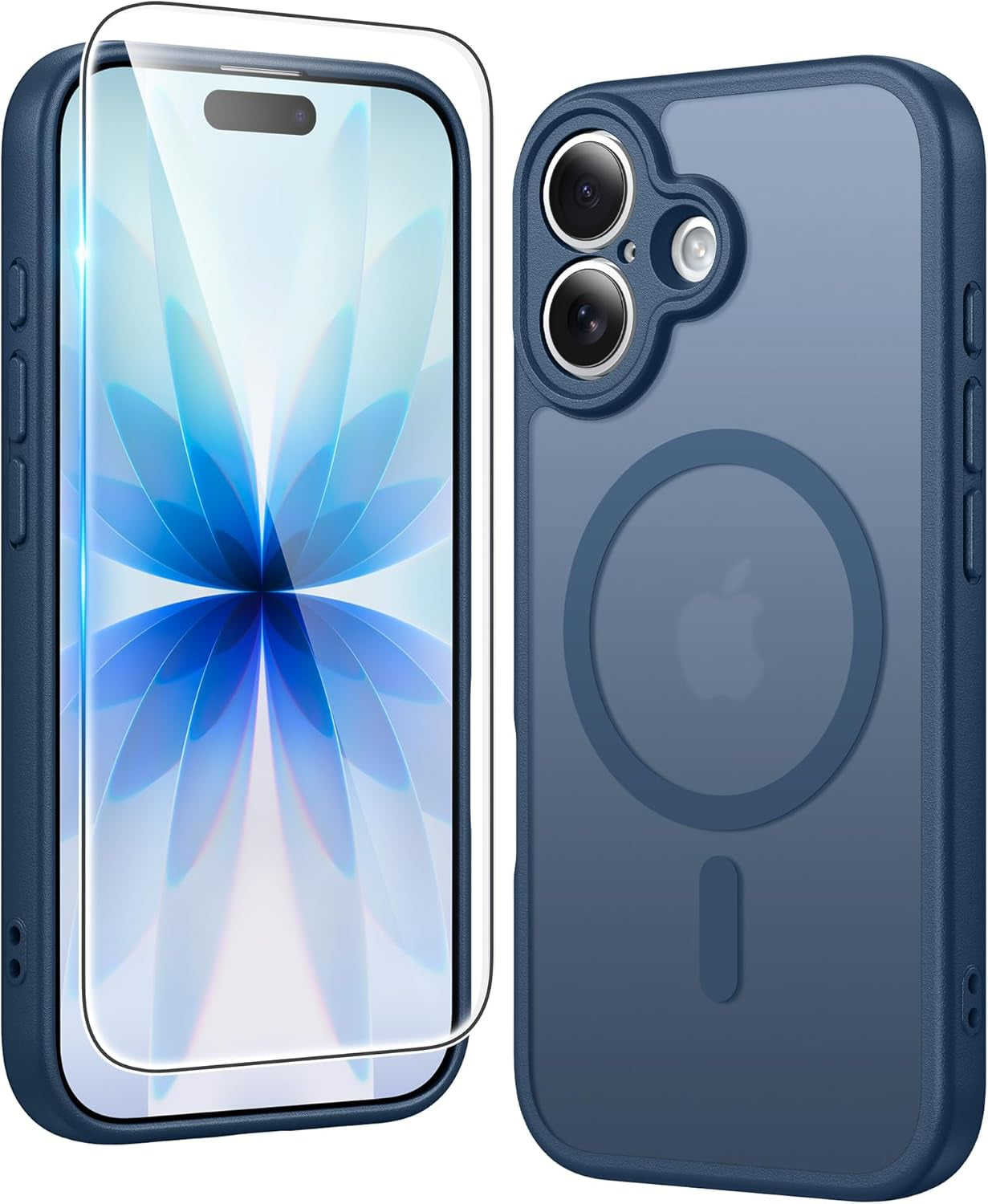 FNTCASE for Iphone 17 Pro-Max Case: Clear Magnetic Phone Cases with Screen Protector Compatible with Magsafe Slim anti Yellowing Rugged Shockproof Protective Transparent Cell Cover (A-Clear)