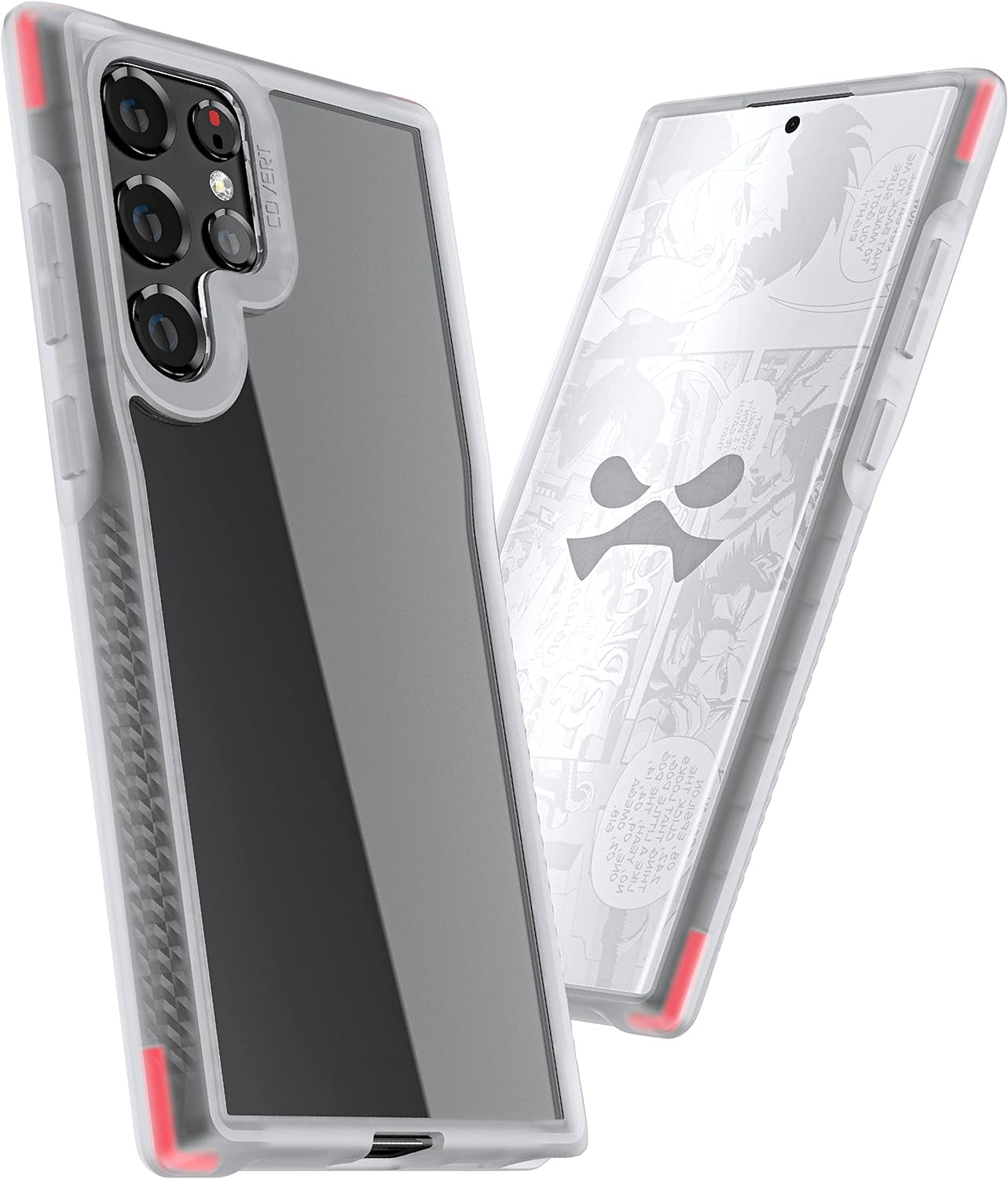 Ghostek COVERT S22 Ultra Case Clear with Spen Stylus Access and Shockproof Protection Premium Slim Lightweight Design Protective Phone Cover Designed for 2022 Samsung Galaxy S22Ultra 5G (6.8") (Clear)