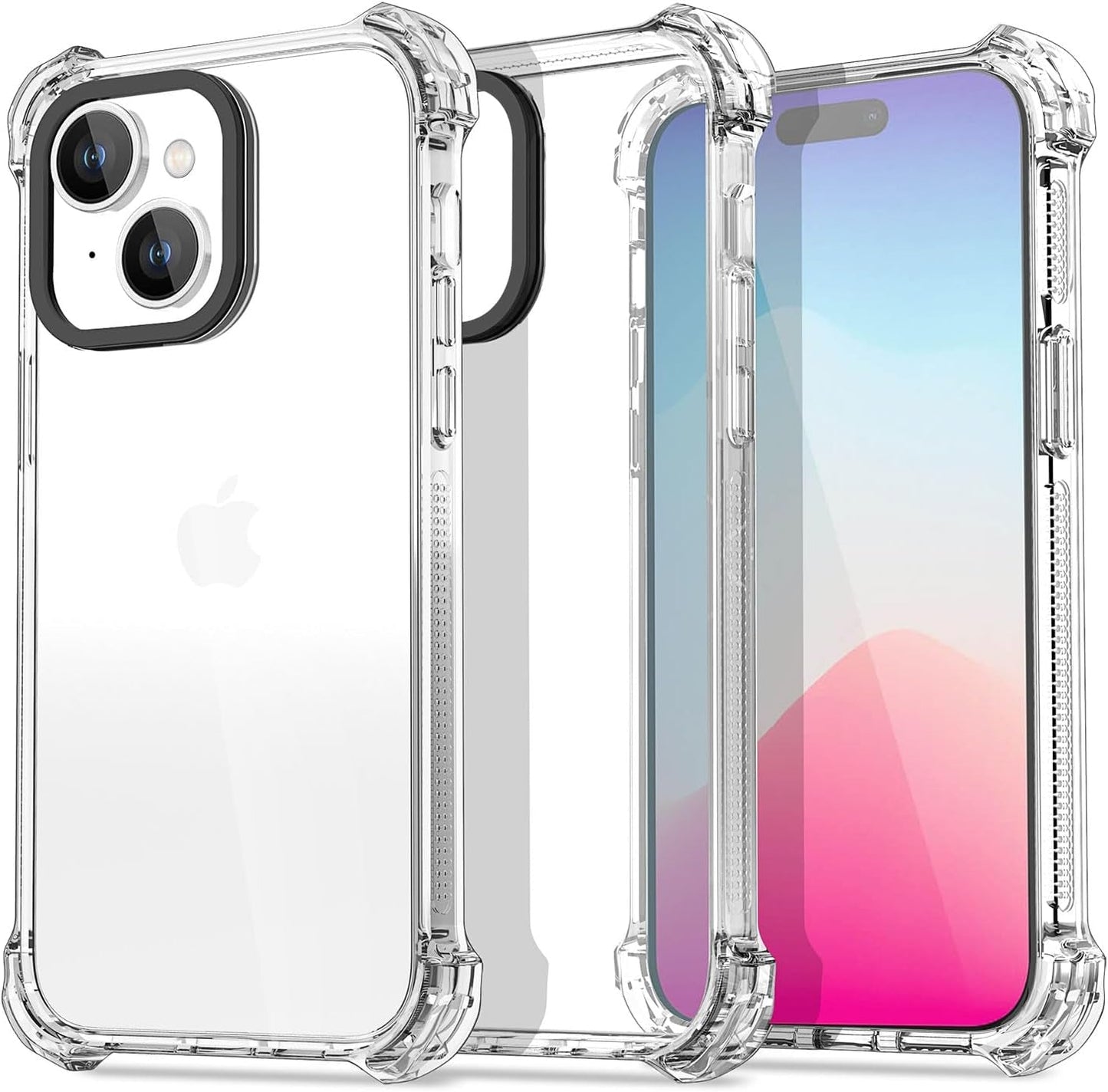 Aicase Clear Blue Bounce Case Compatible with Iphone 15 Plus, Impact Shockproof [Non-Yellowing] [21.3 FT Military Drop Protection] Anti-Scratch Protective Cell Phone Cover  AICase   