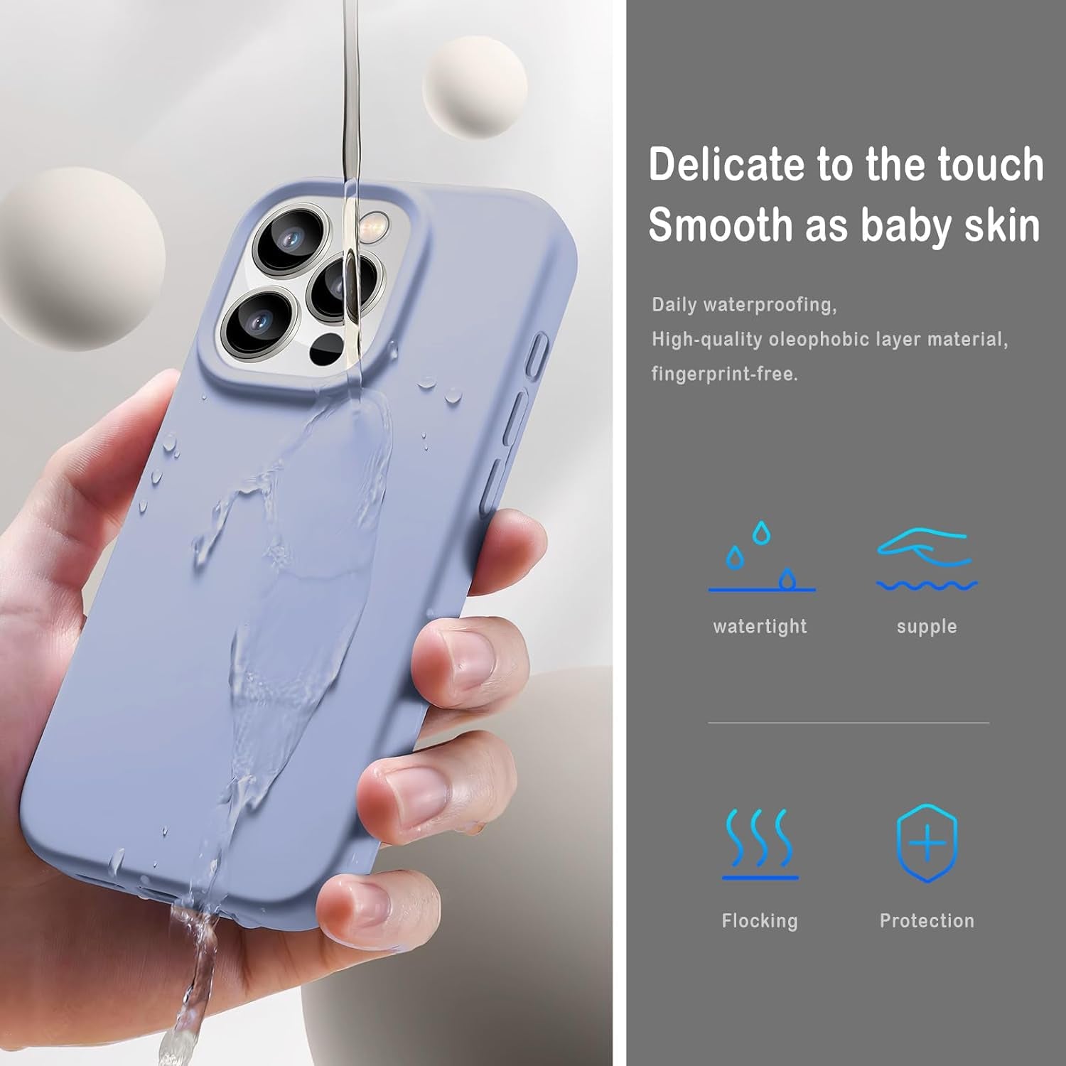 Coolfrog for Iphone 15 Pro Case, Compatible with Magsafe, 6.1" Silicone Shockproof Military-Grade Protection, Magnetic Phone Case for Men Women, Clove Purple  CoolFrog   