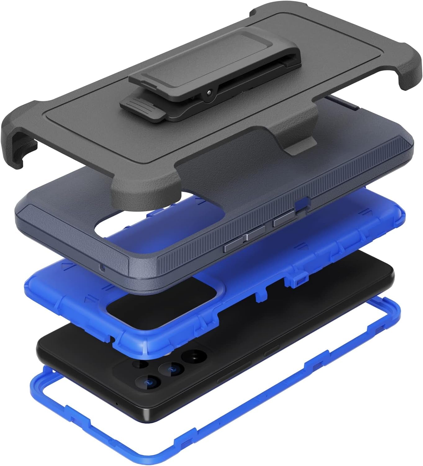 Compatible with Samsung Galaxy A53 5G Case, with Belt Clip Holster Heavy Duty Rugged Shockproof Full Body Protection Kickstand Phone Case for Samsung Galaxy A53 5G (Black)