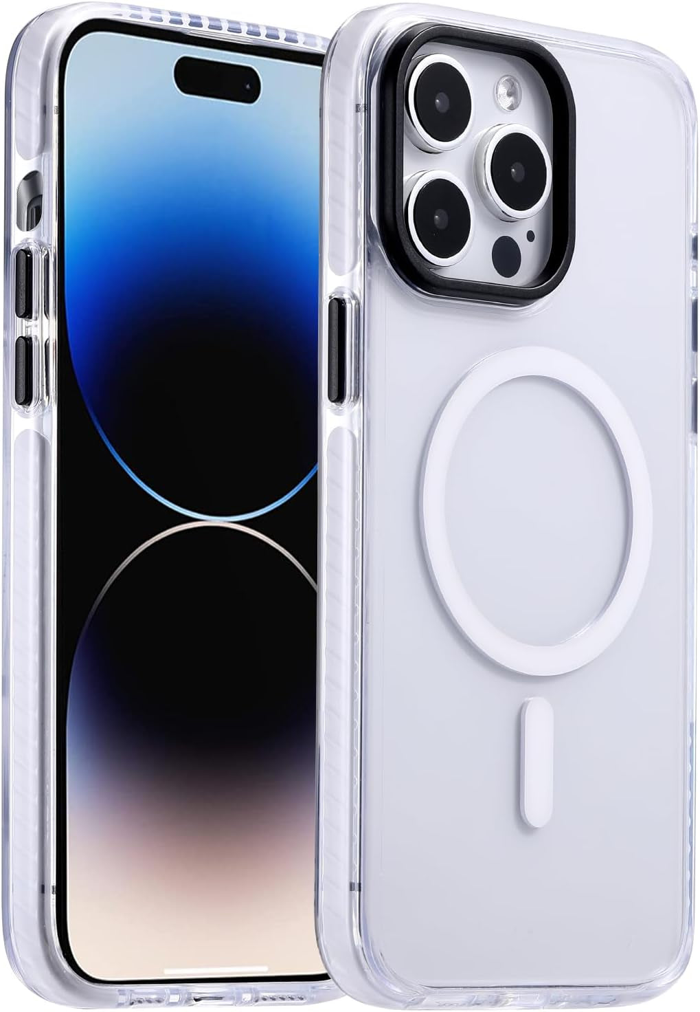 For Iphone 17 Pro Max Case with Camera Lens Protector[10Ft Military-Grade Protection] Compatible with Fit Magsafe Shockproof Slim Thin Cover Case for Iphone 17 Pro Max 6.9 Inch, Orange Bumper