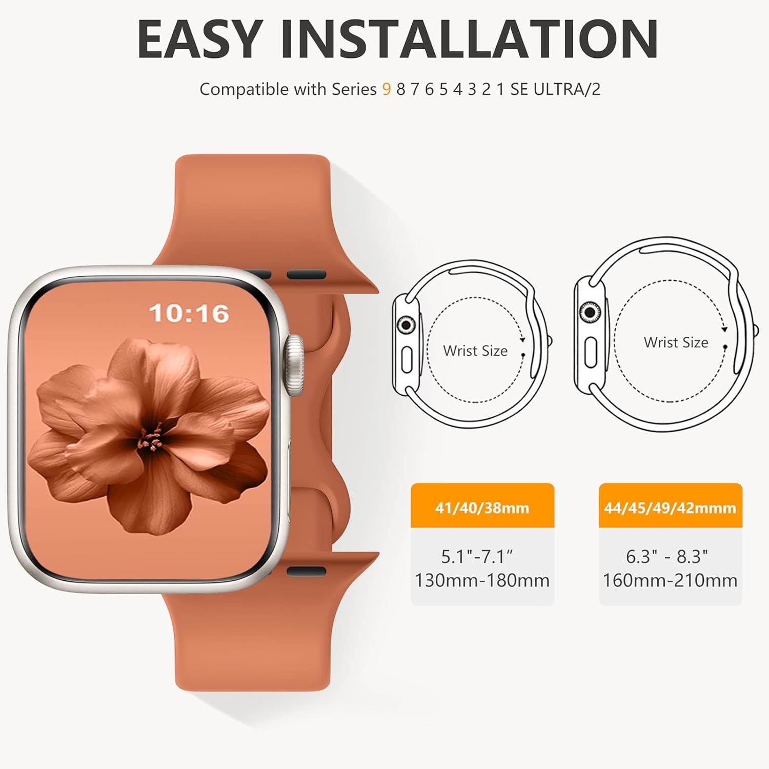 6 Pack Floral Engraved Bands & 6 Pack Sport Bands Compatible with Apple Watch Bands for Women 40Mm 41Mm 38Mm