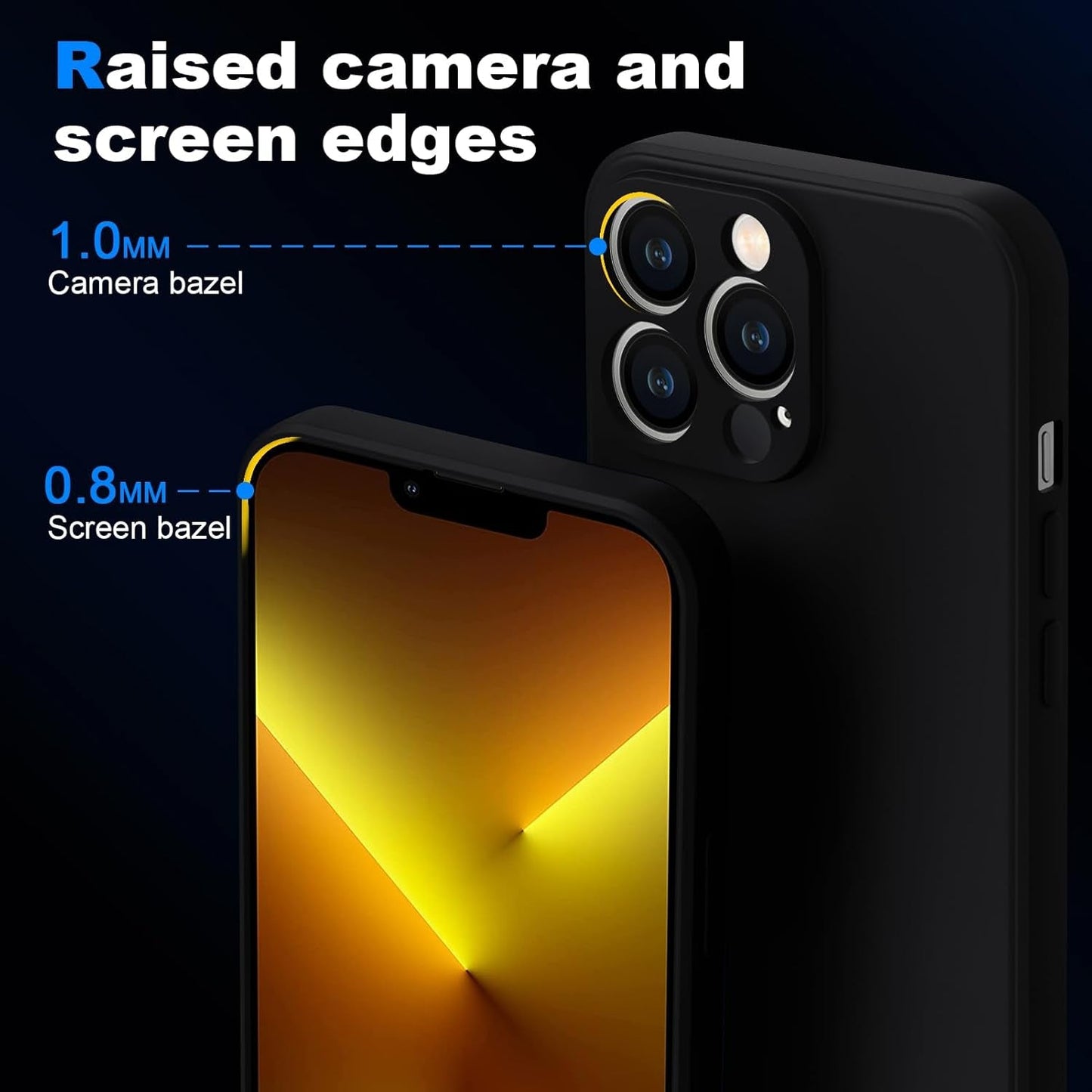 For Samsung Galaxy A53 5G Case,[Silky Touch Premium Liquid Silicone][Camera Protection] [Soft Anti-Scratch Microfiber Lining],Slim Soft Shockproof Phone Case,Black 1-Sam A53-01