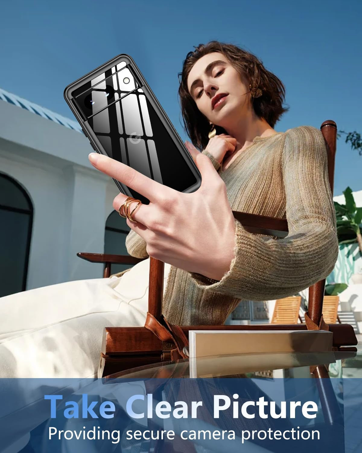 Oterkin for Google Pixel 8 Case Waterproof, Pixel 8 Case with Built-In Screen&Camera Protector,360° Full Body Protection Dustproof Shockproof Anti-Scratch Case for Pixel 8 6.2" -Blue  Oterkin   