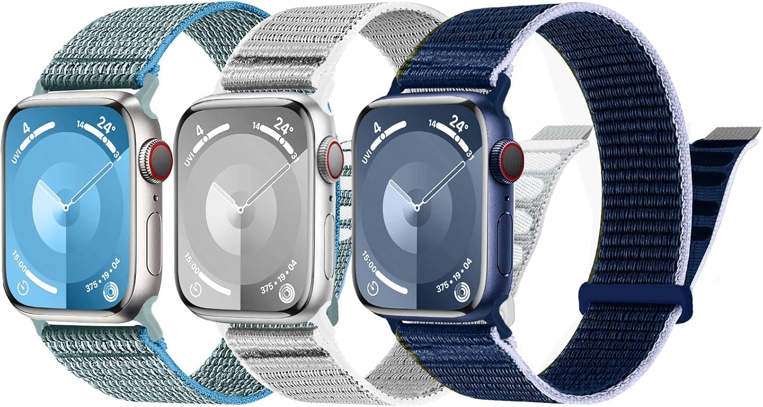 DOBSTFY Bands Compatible with Apple Watch Band 40Mm 38Mm 41Mm 42Mm 44Mm 45Mm 49Mm for Women Men,Nylon Watch Band for Iwatch Series 9 8 7 6 5 4 3 2 SE Ultra/Ultra 2
