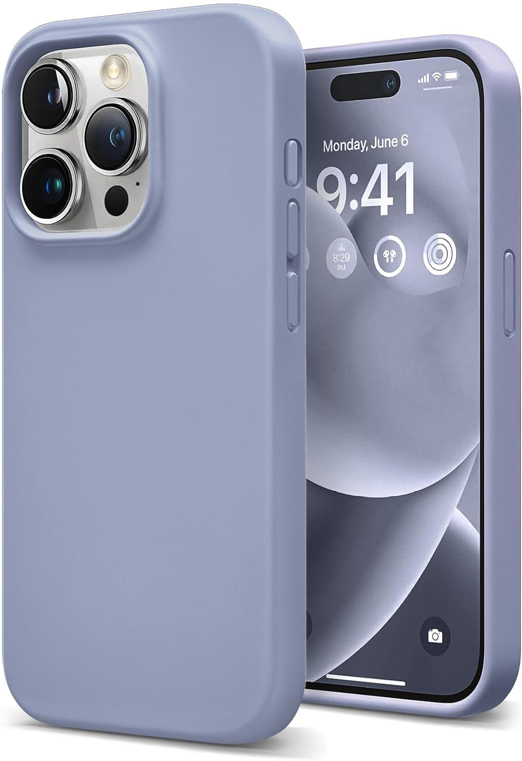 Coolfrog for Iphone 15 Pro Case, Compatible with Magsafe, 6.1" Silicone Shockproof Military-Grade Protection, Magnetic Phone Case for Men Women, Clove Purple  CoolFrog Clove Purple  